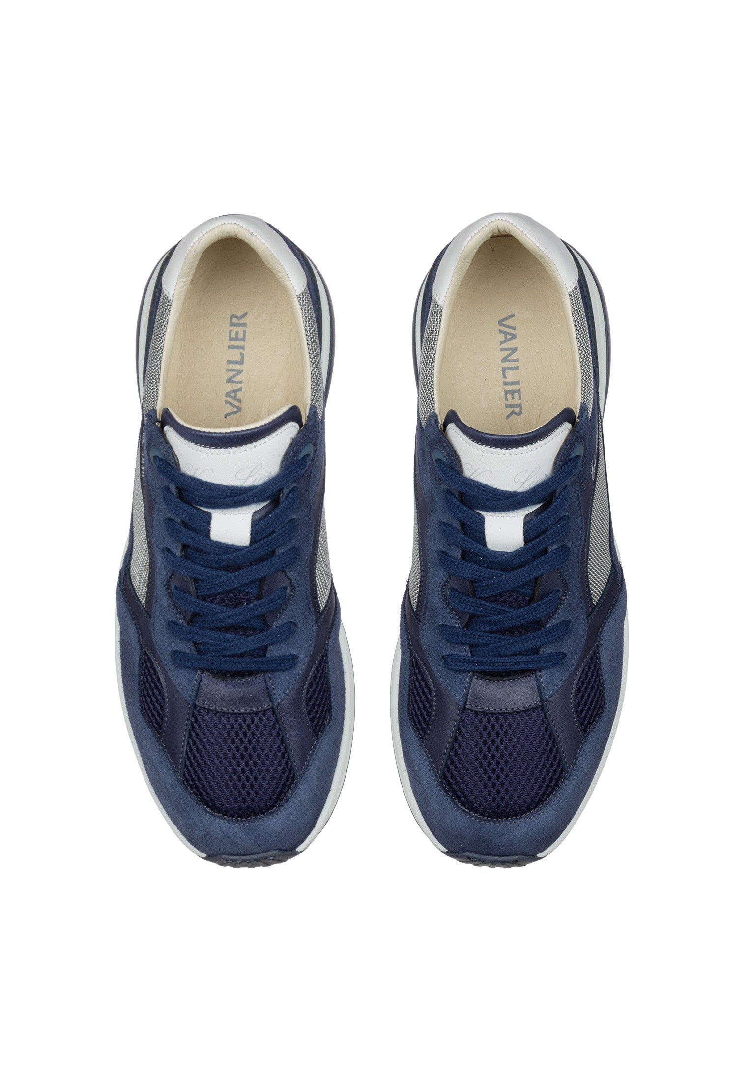 Navy blauw combi Ferro sneaker