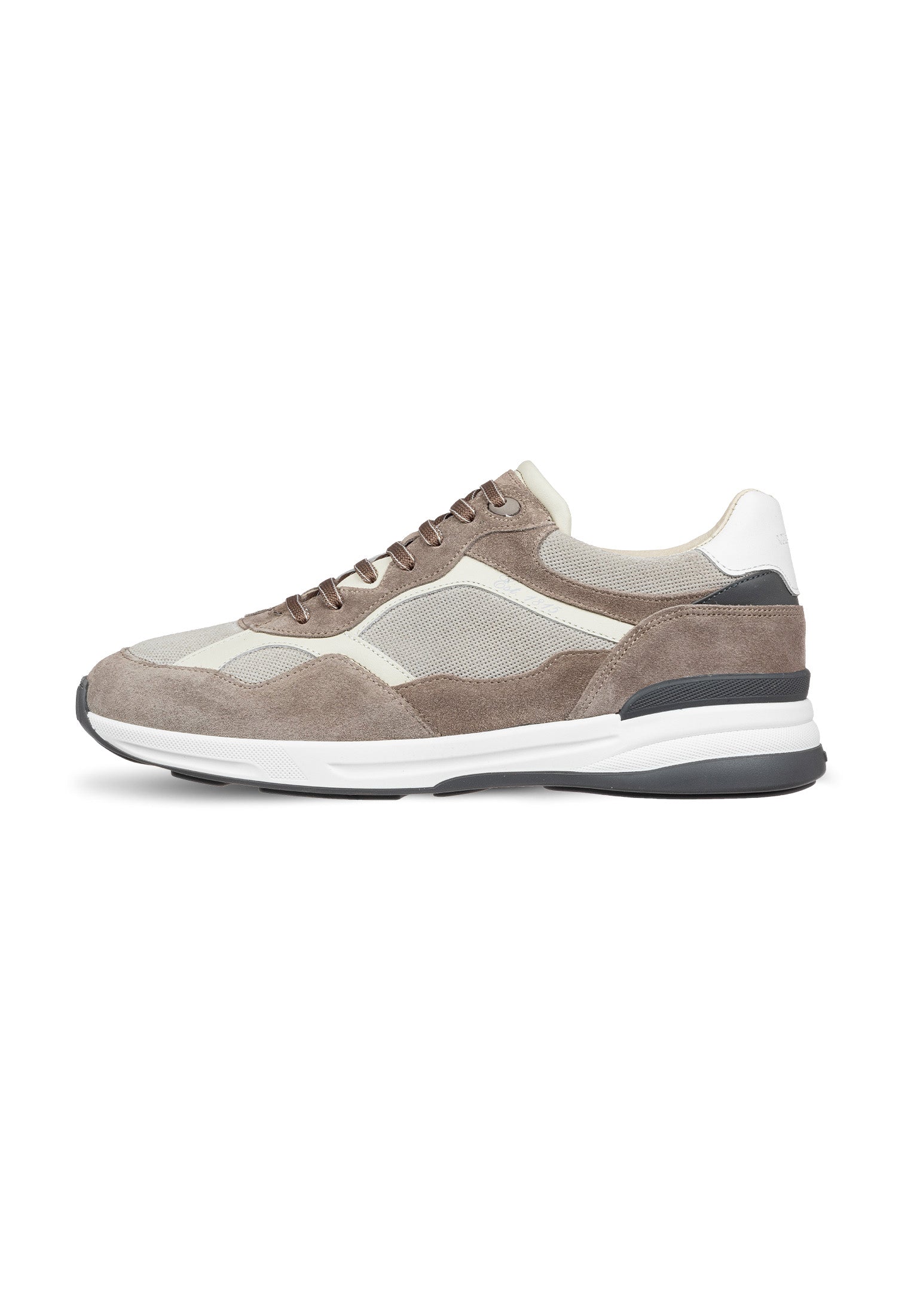 Taupe suède combi Ferro sneaker