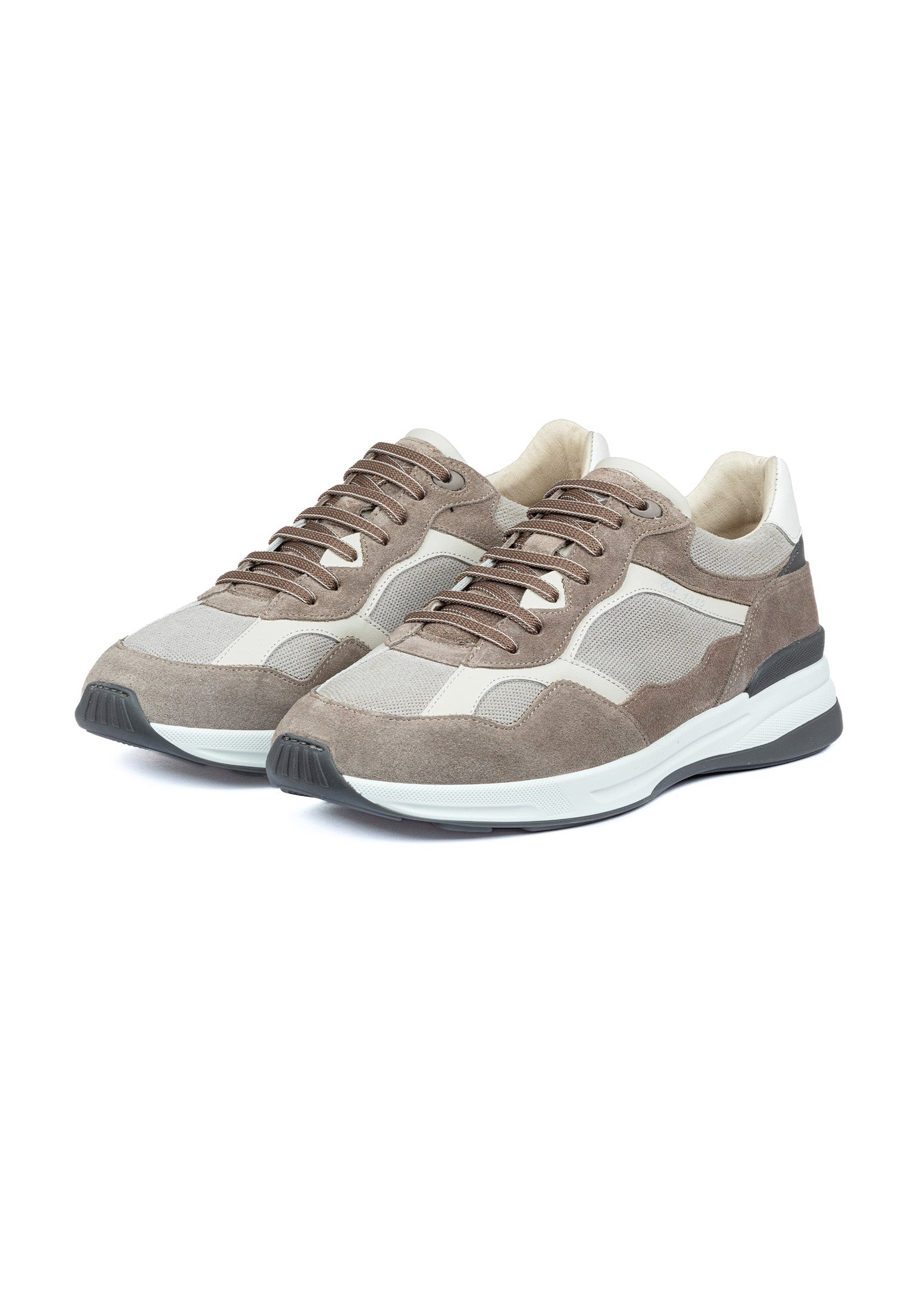 Taupe suède combi Ferro sneaker