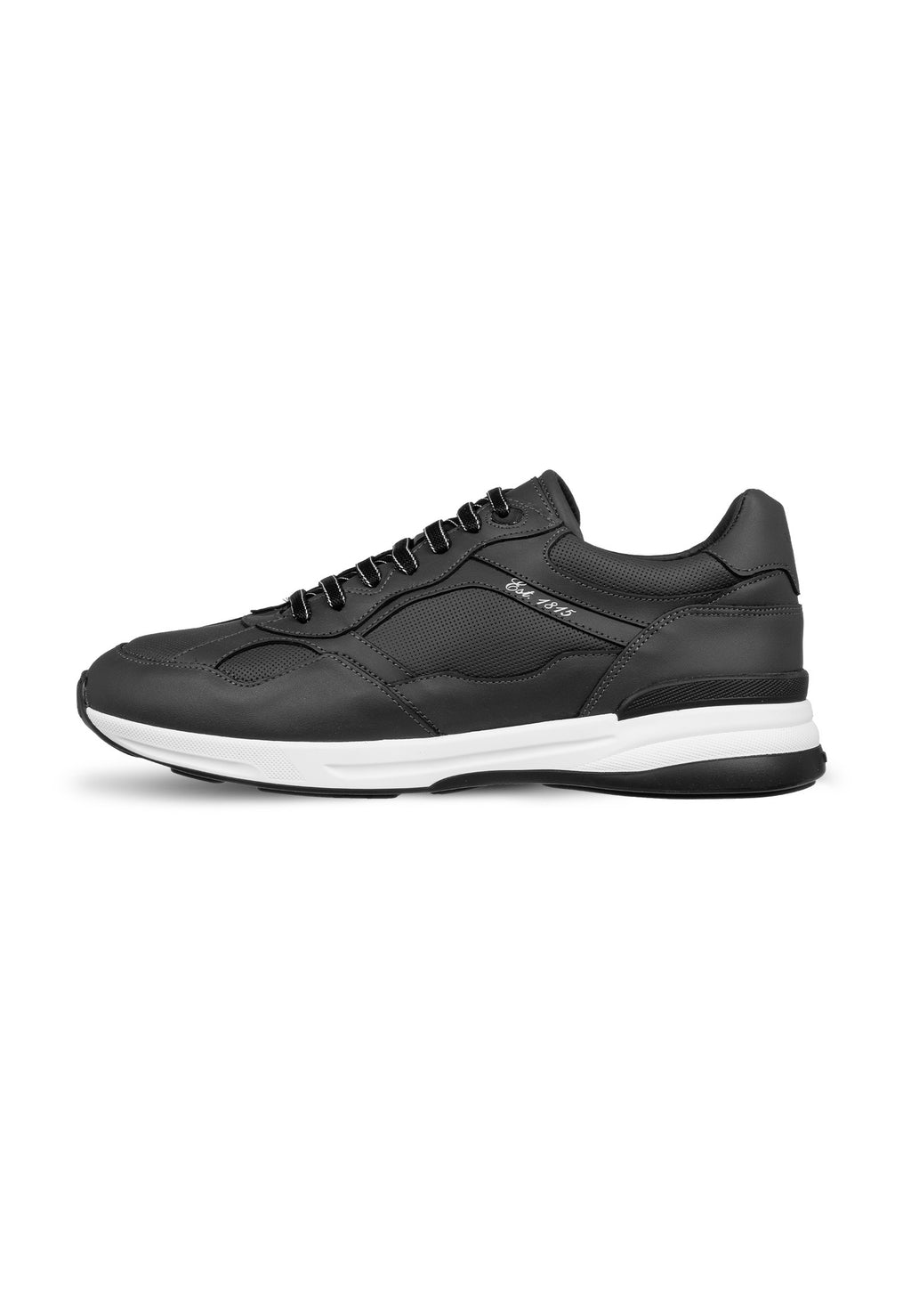 Zwart gladleren Ferro sneaker