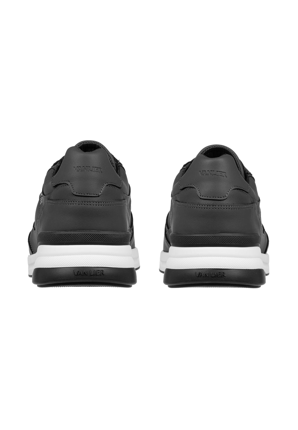 Zwart gladleren Ferro sneaker