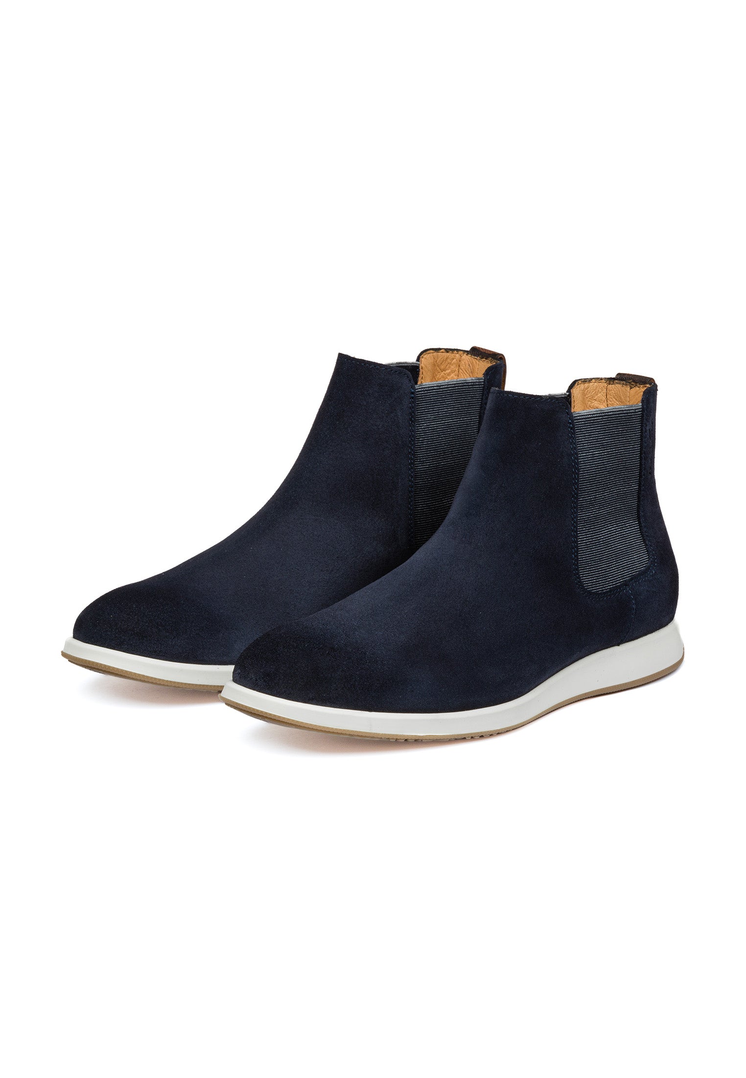 Navy blauw suède Ticino chelsea boot – VANLIER