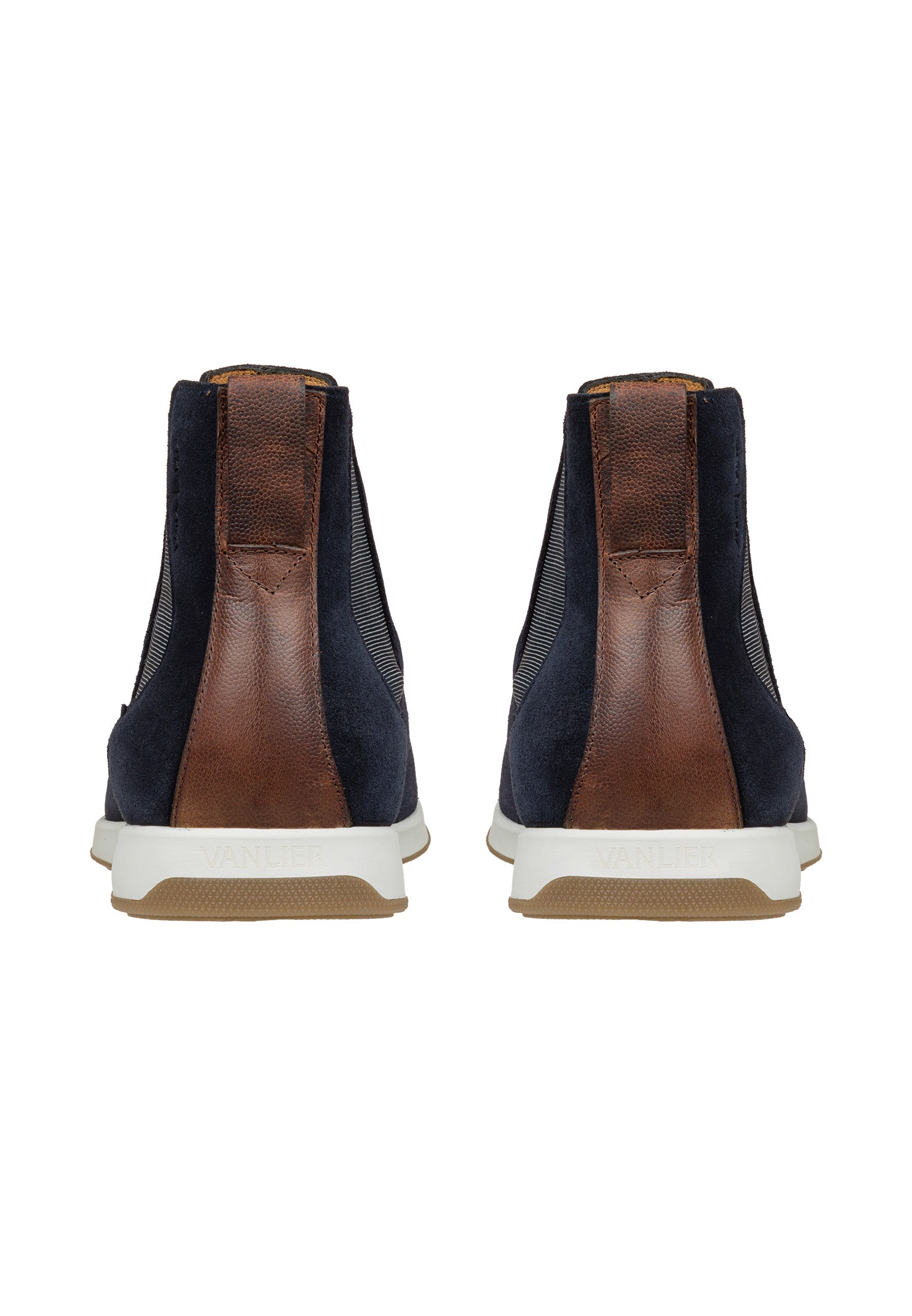Navy blauw suède Ticino chelsea boot – VANLIER