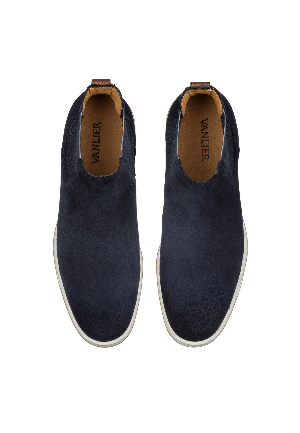 Navy blauw suède Ticino chelsea boot