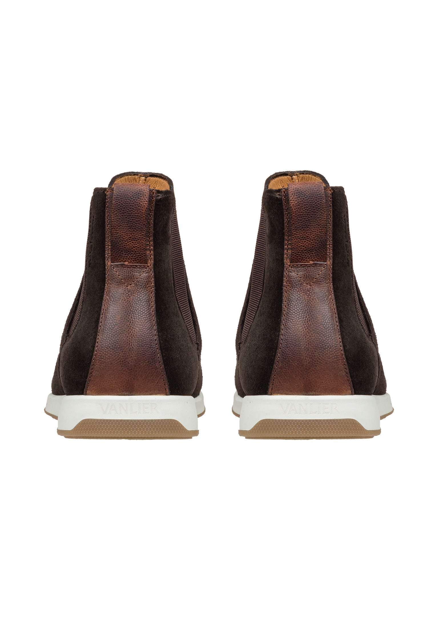Donker bruin suède Ticino chelsea boot – VANLIER