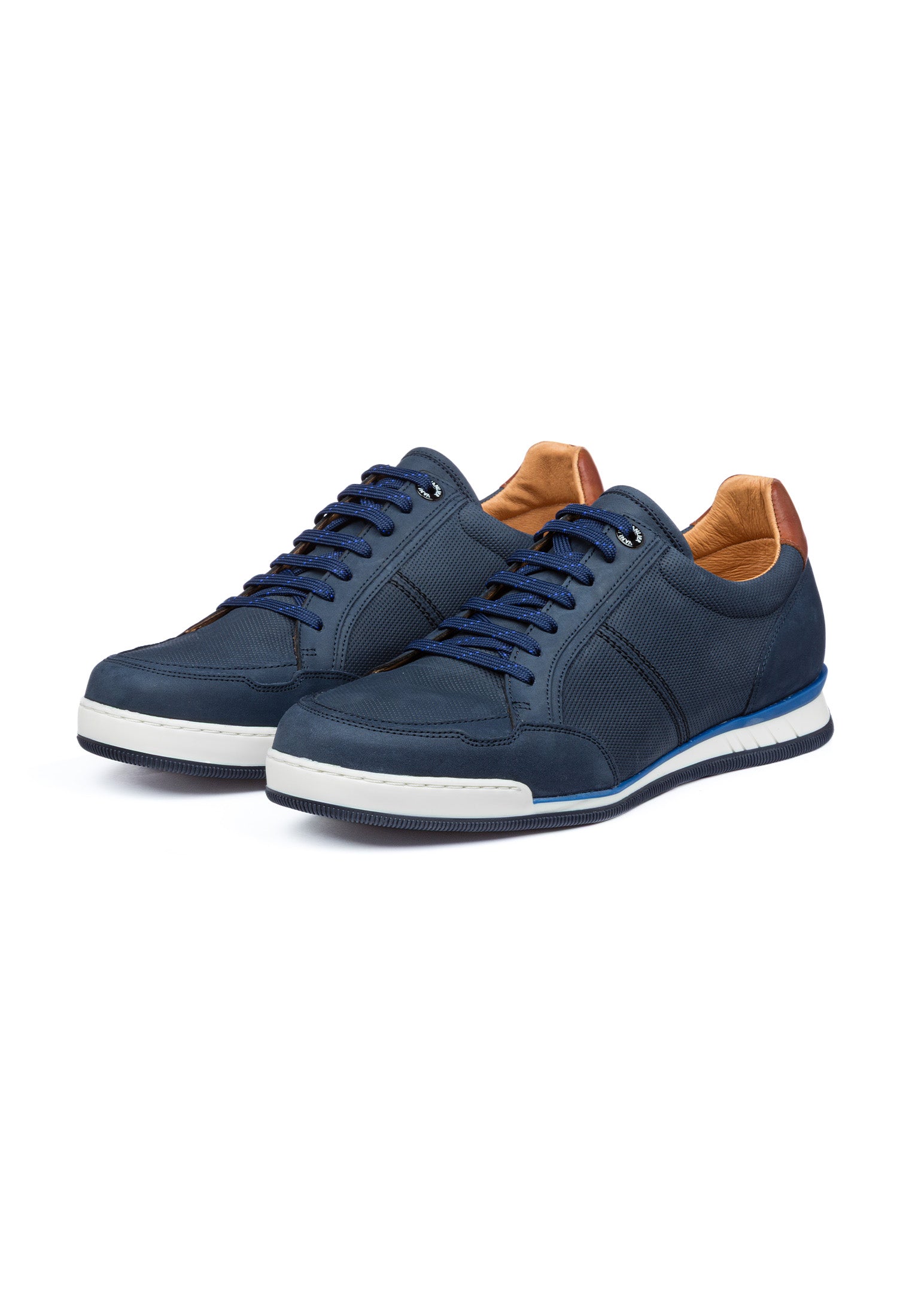 Navy blauw nubuck Magnus sneaker