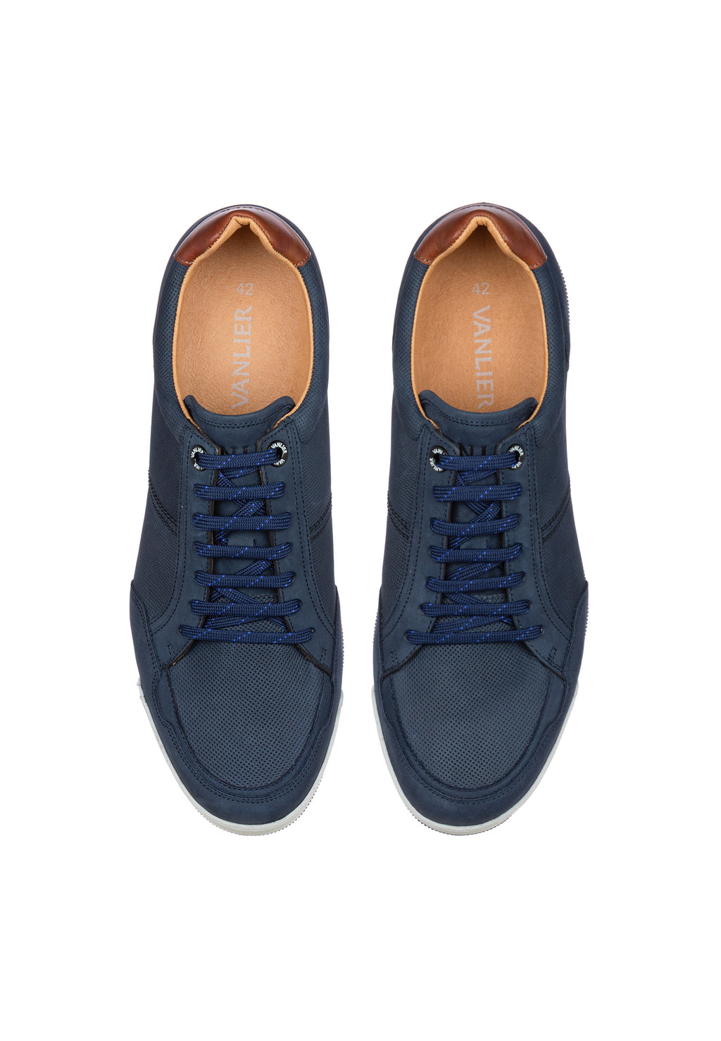 Navy blauw nubuck Magnus sneaker