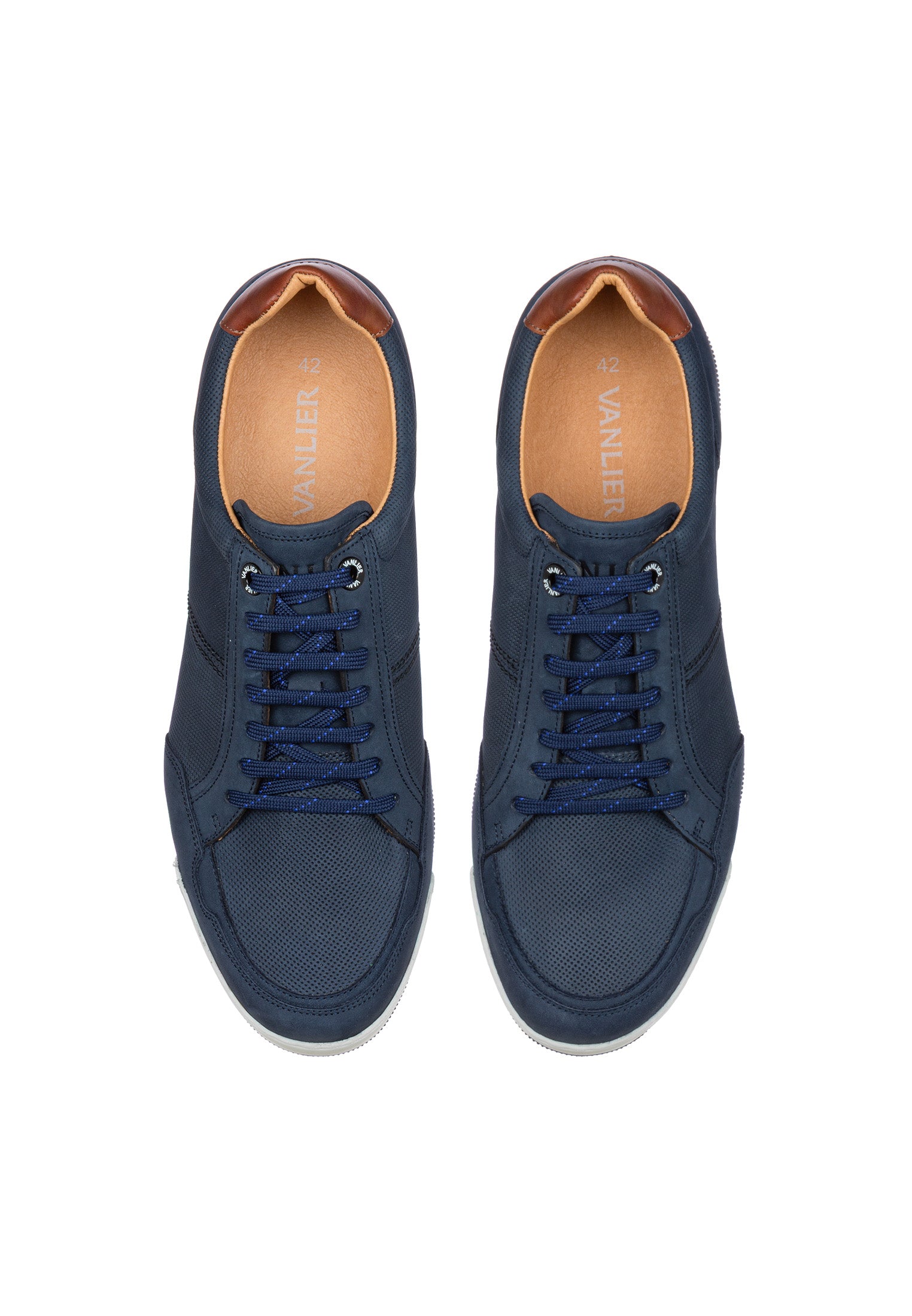 Navy blauw nubuck Magnus sneaker