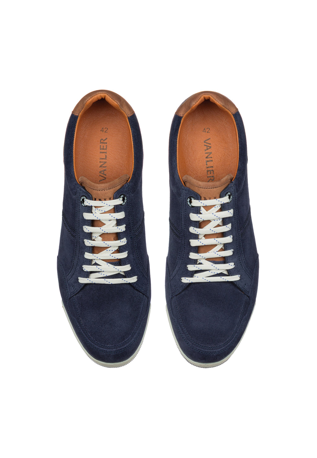 Navy blauw suède Magnus sneaker