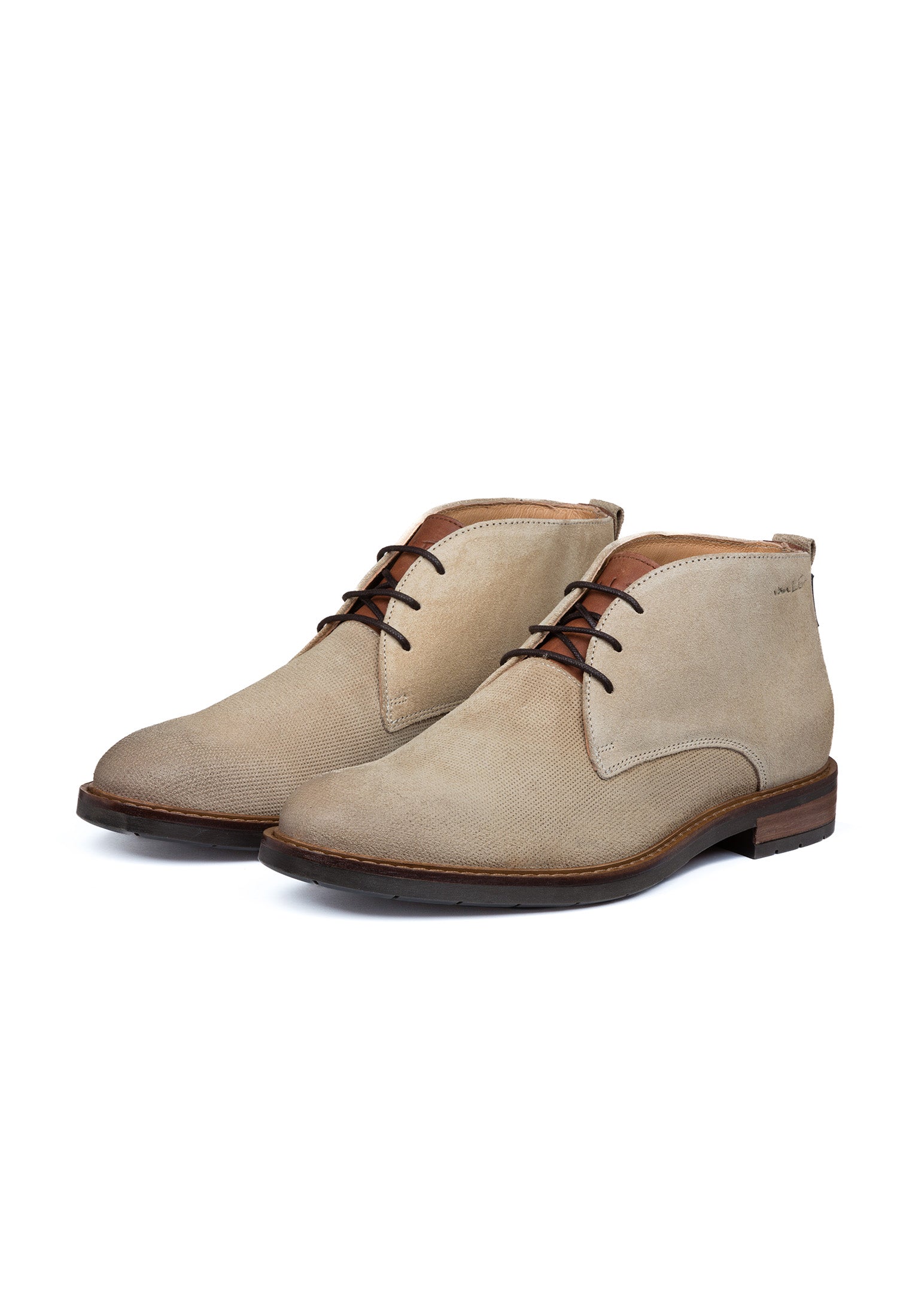 Licht taupe suède Boston boot