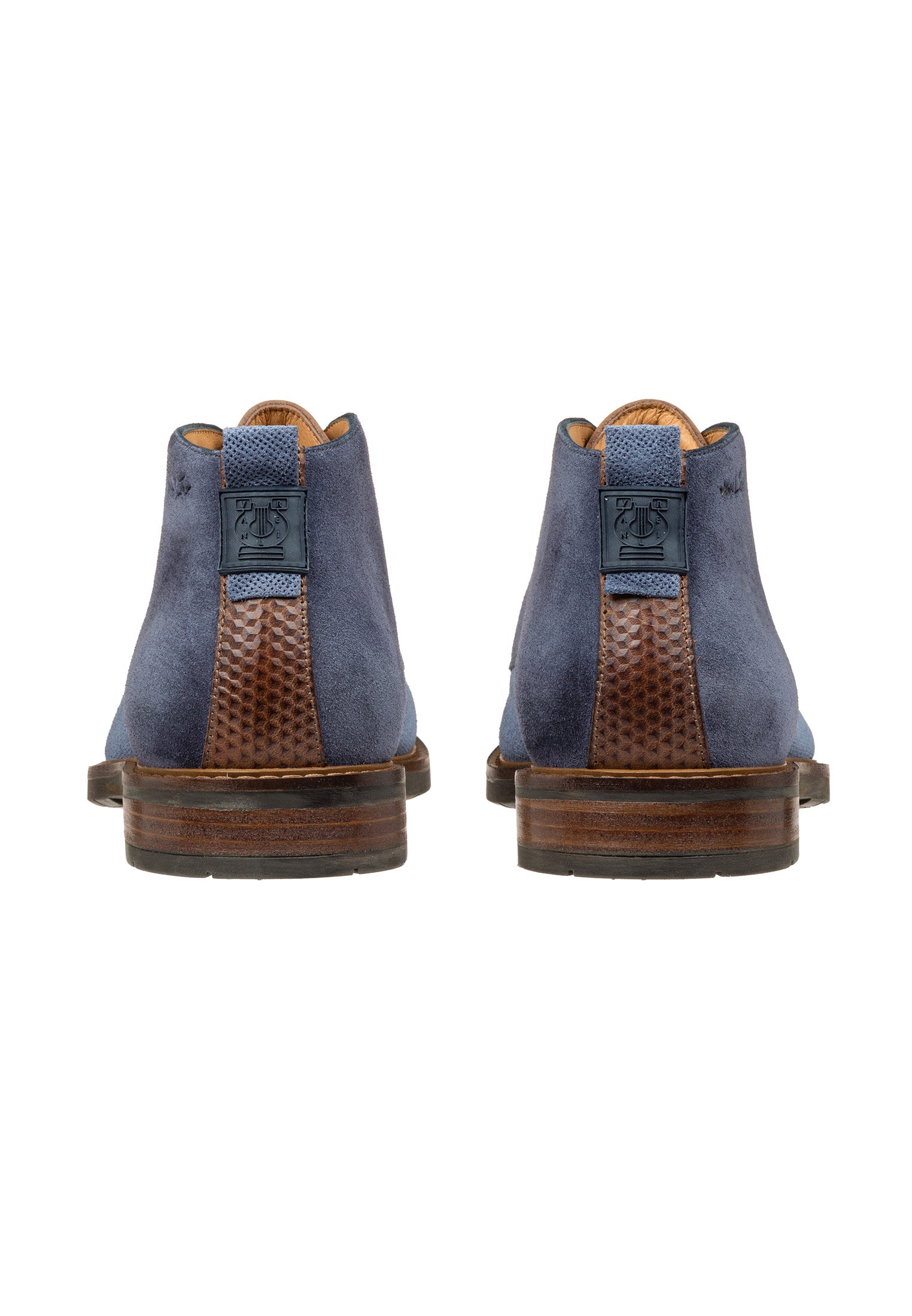 Blauw suède Boston boot