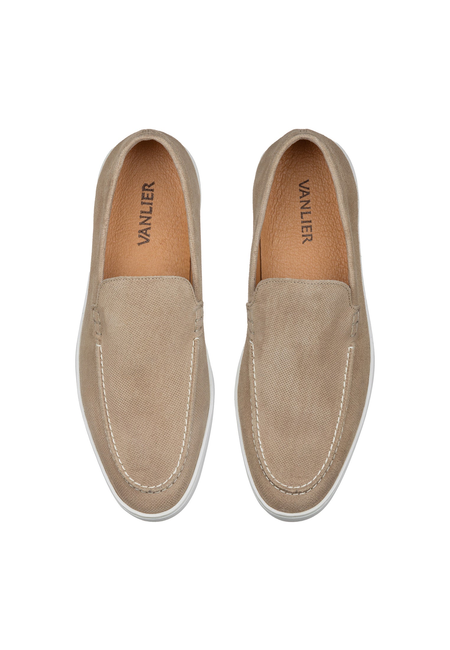 Sand beige suede Lugano loafer
