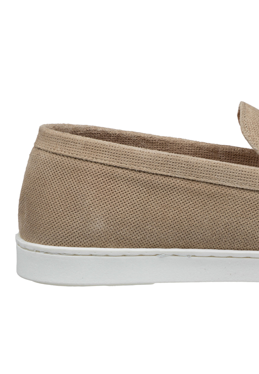 Sand beige suede Lugano loafer