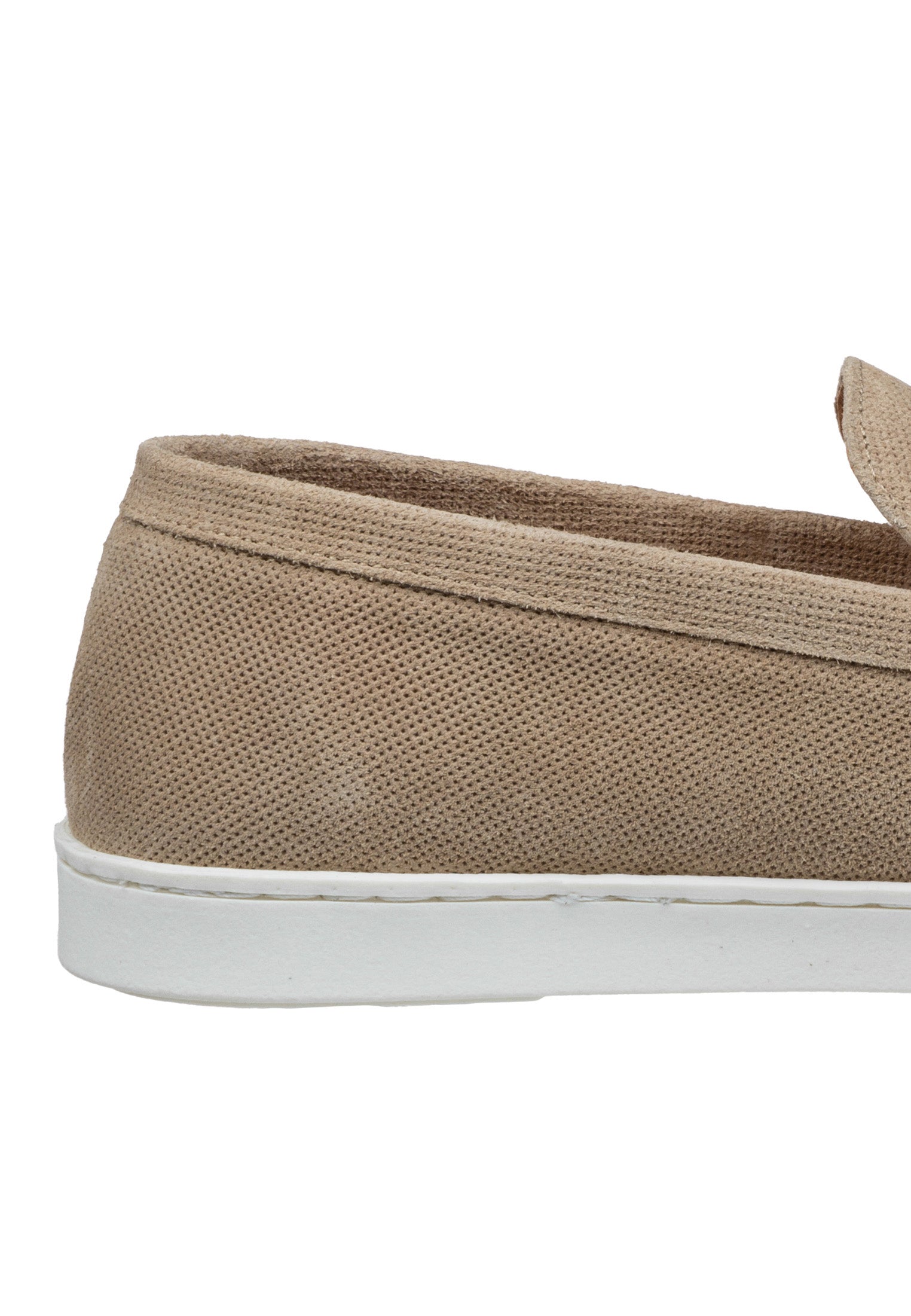 Sand beige suede Lugano loafer