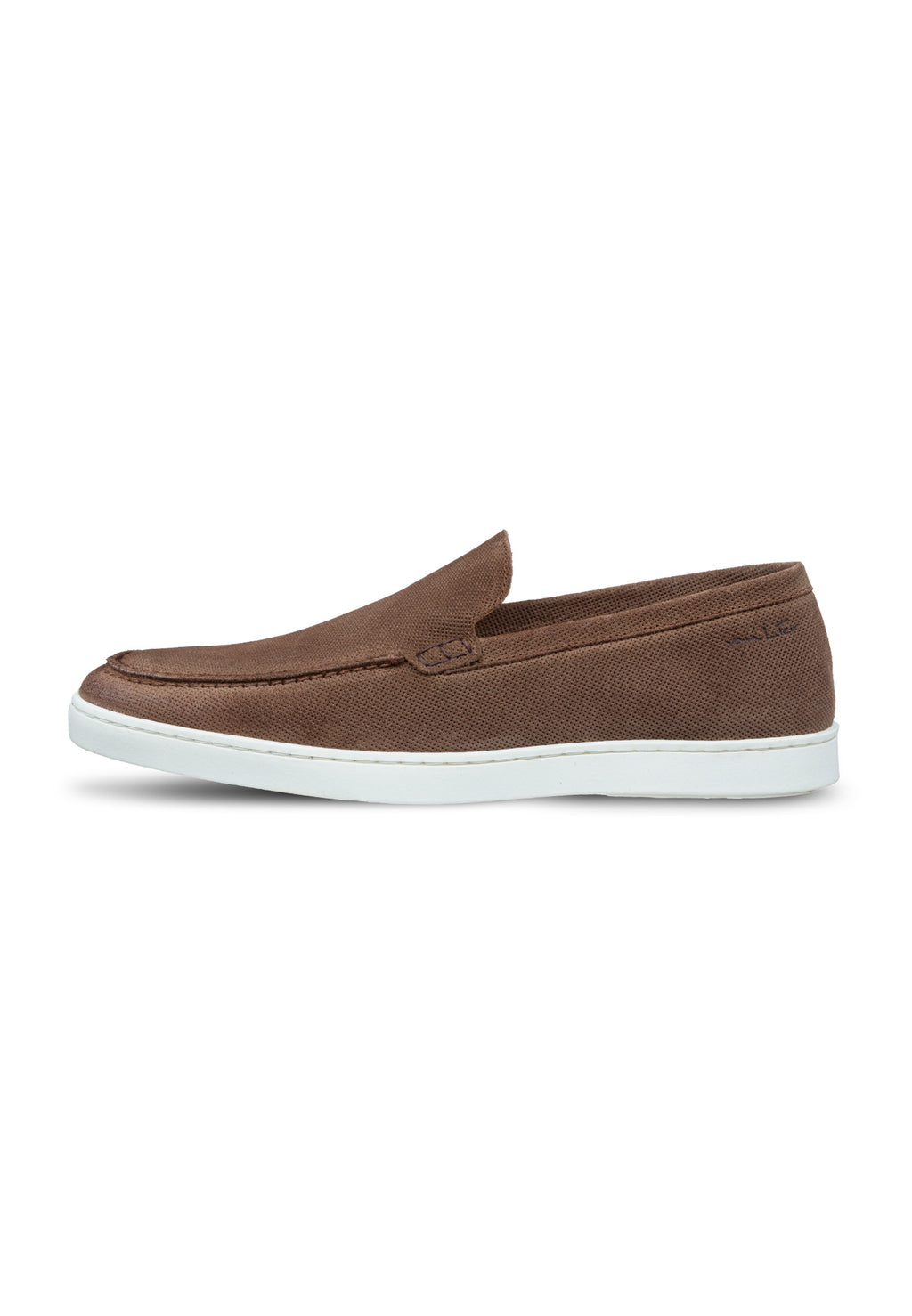 Light brown suede Lugano loafer