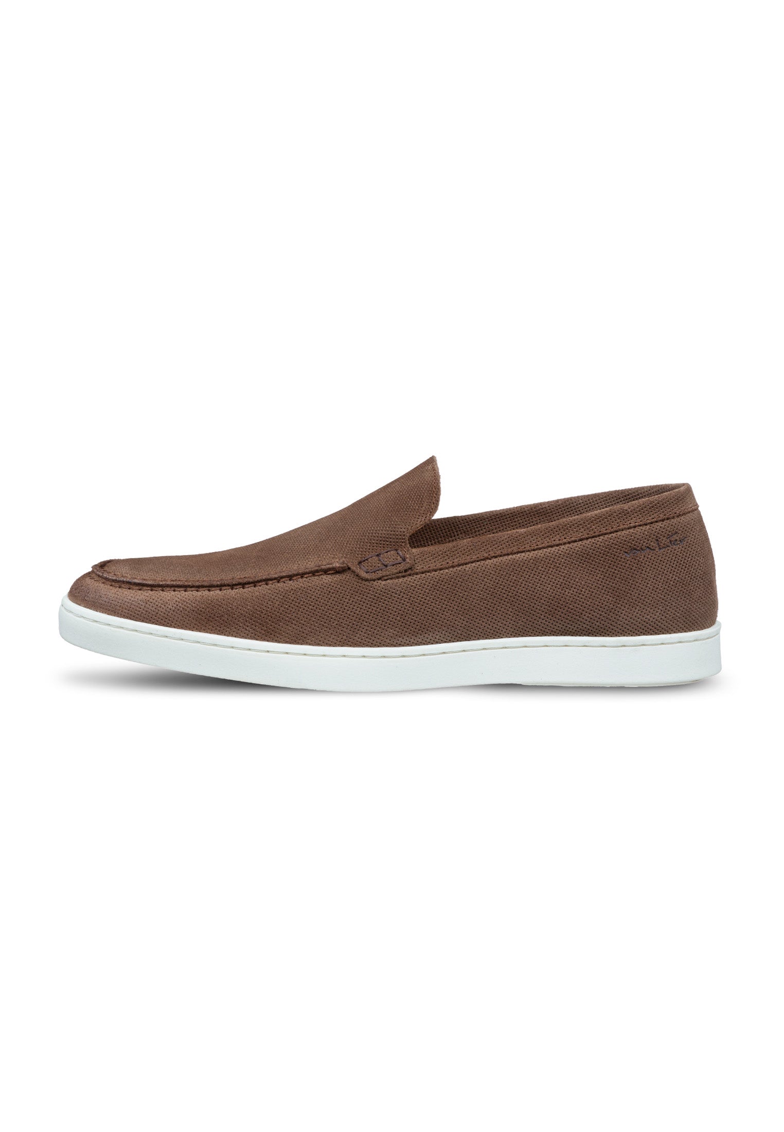 Light brown suede Lugano loafer