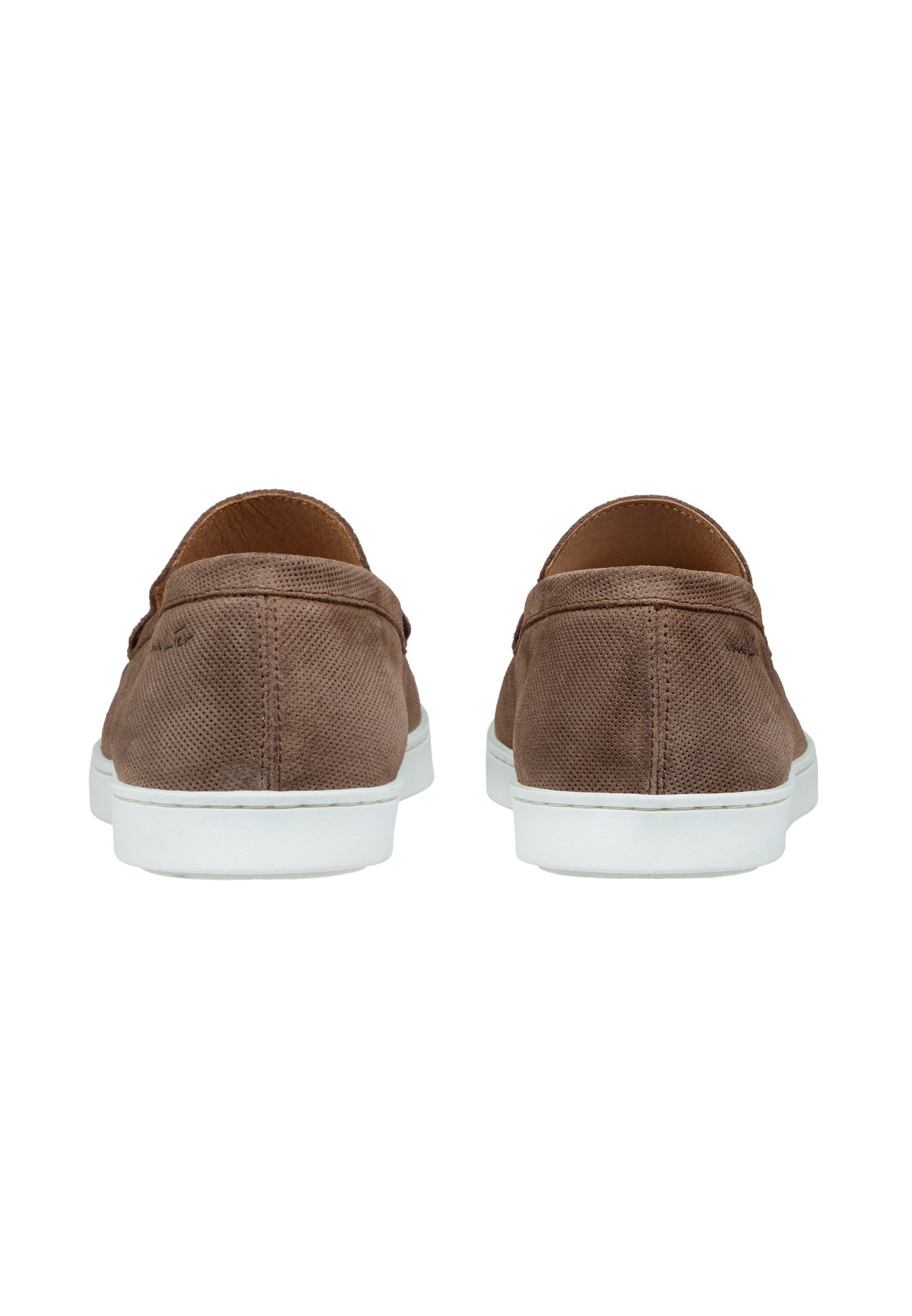 Light brown suede Lugano loafer