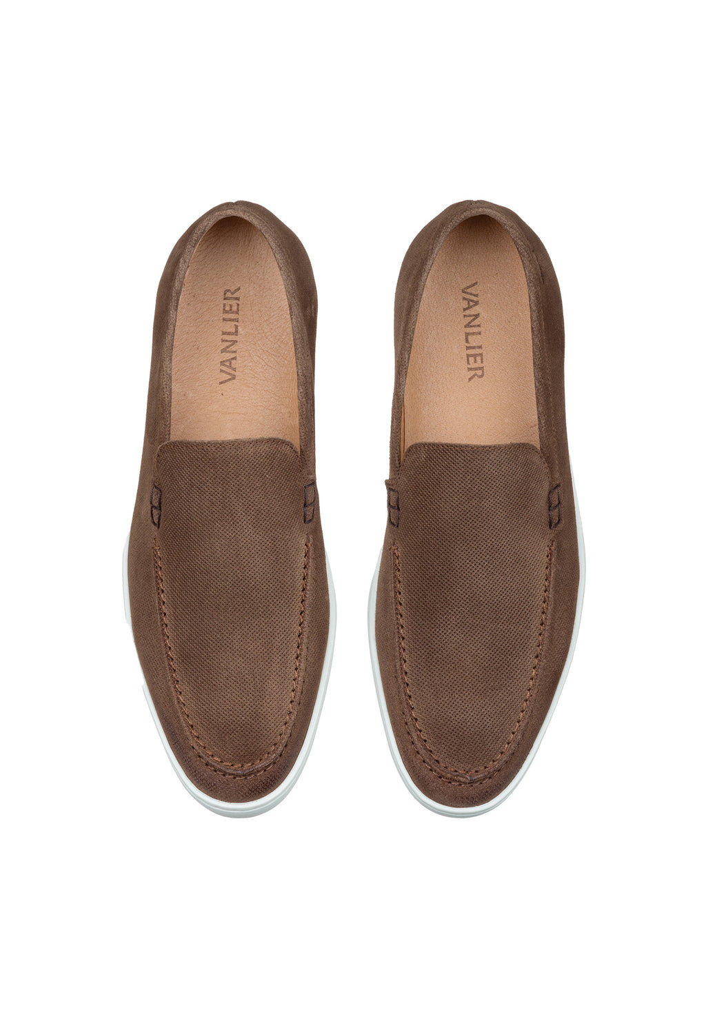 Light brown suede Lugano loafer
