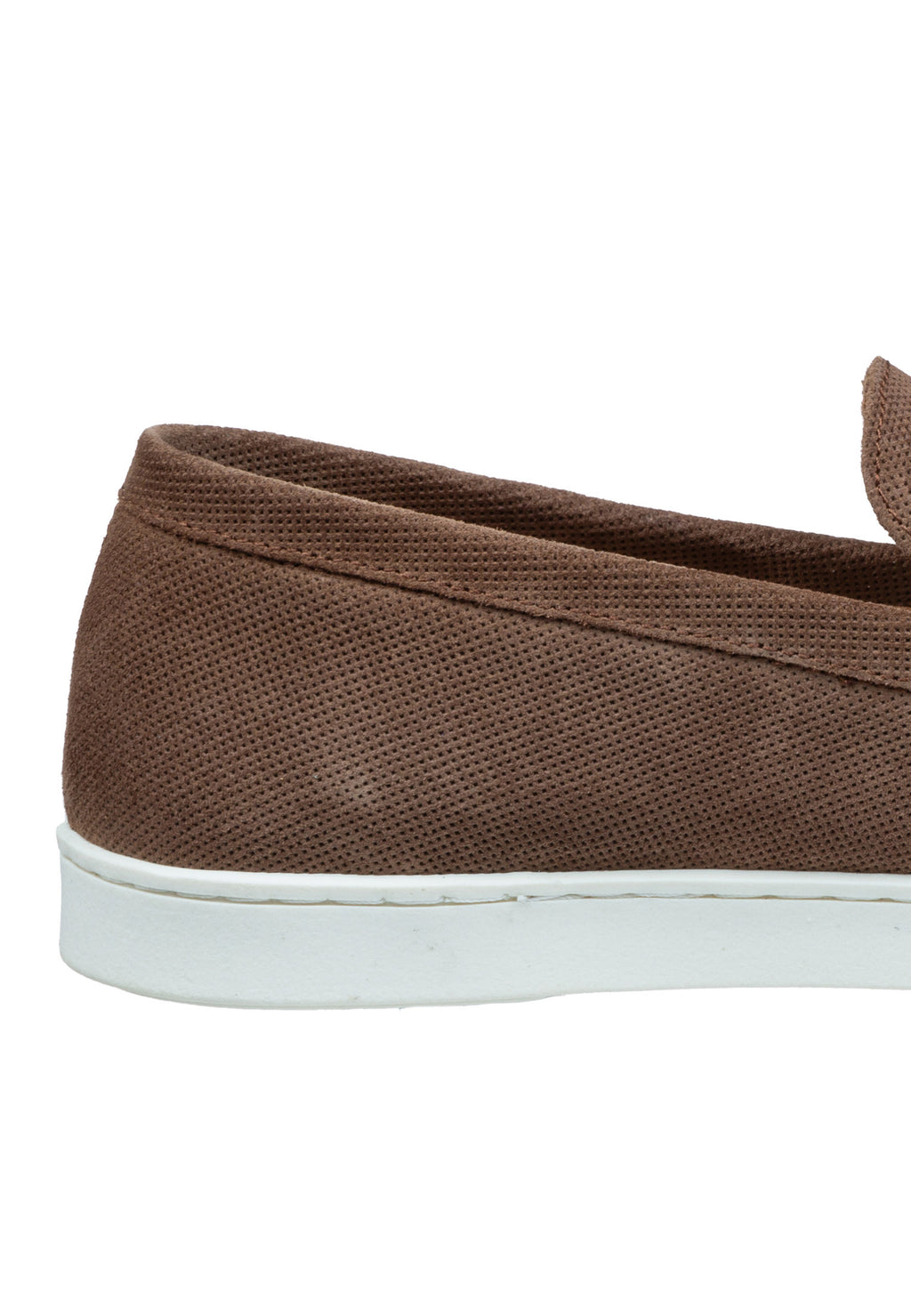 Light brown suede Lugano loafer