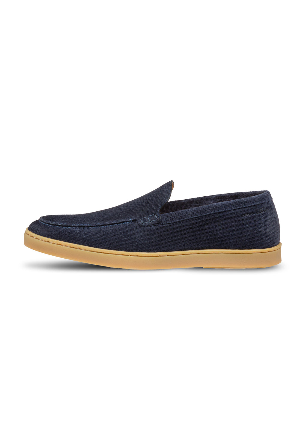 Navy suede Lugano loafer