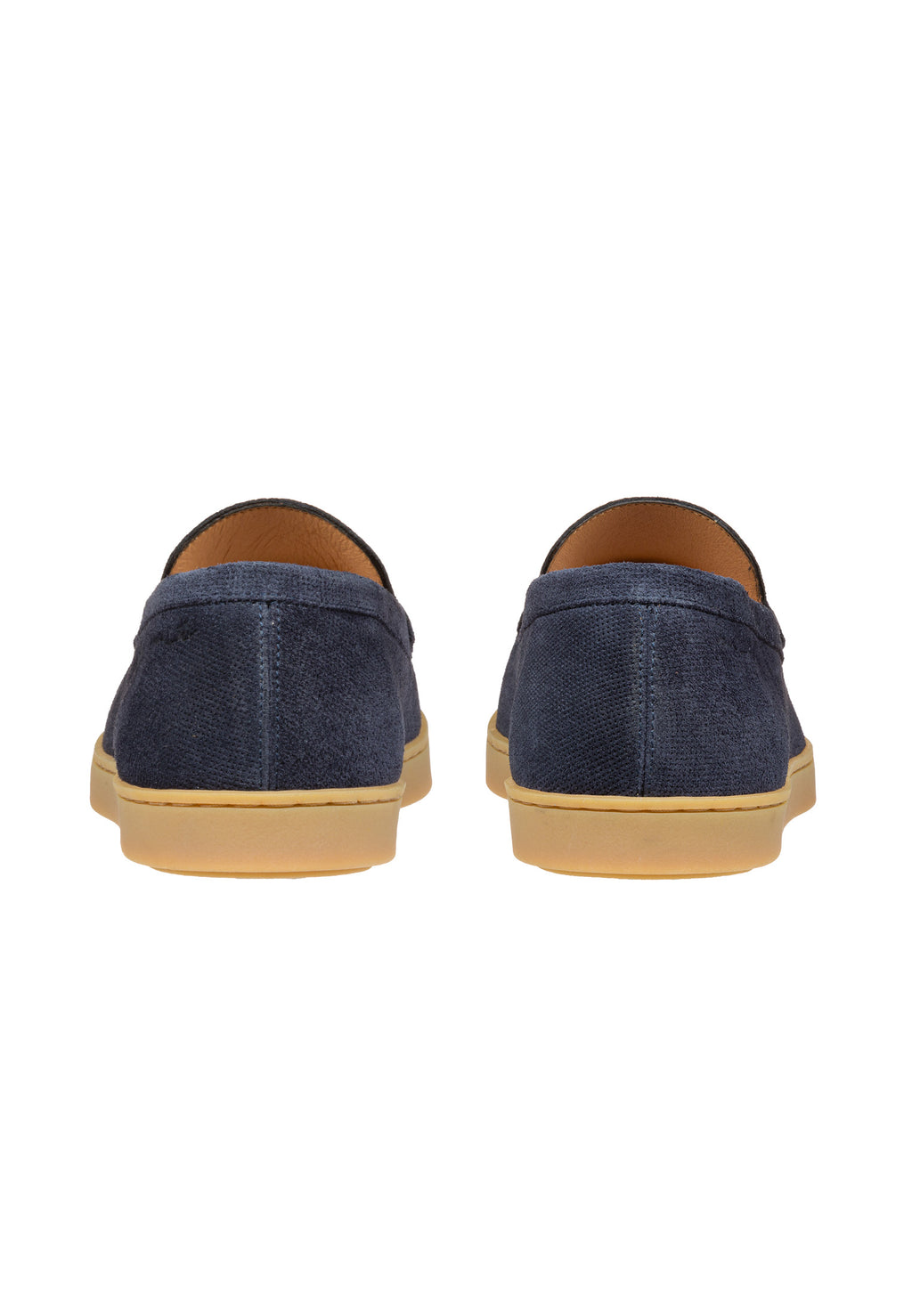 Navy suede Lugano loafer