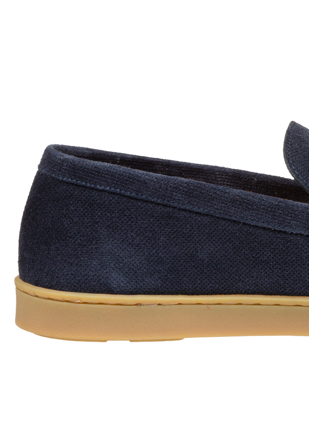 Navy suede Lugano loafer