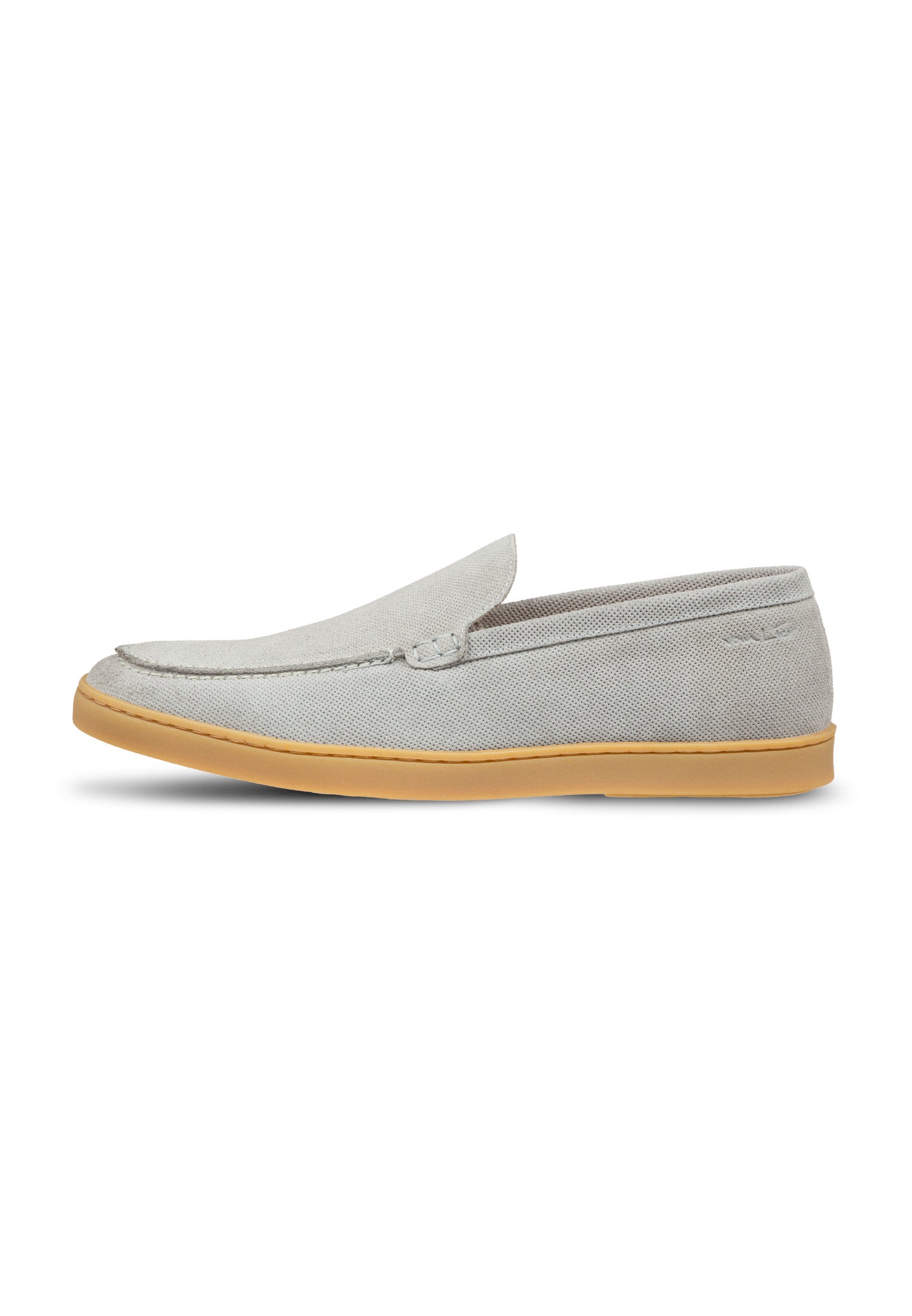 Licht grijs suède Lugano loafer