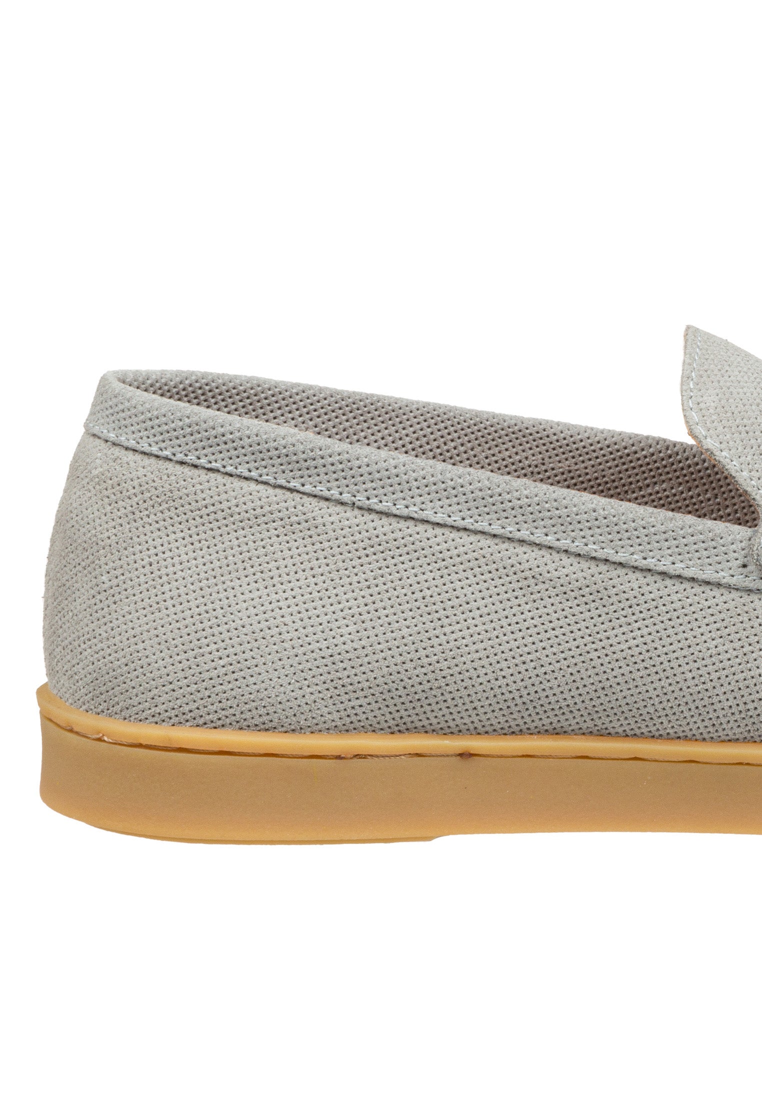 Licht grijs suède Lugano loafer