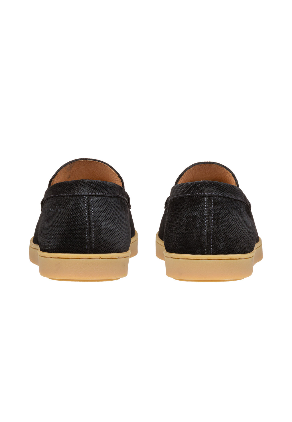 Black suede Lugano loafer