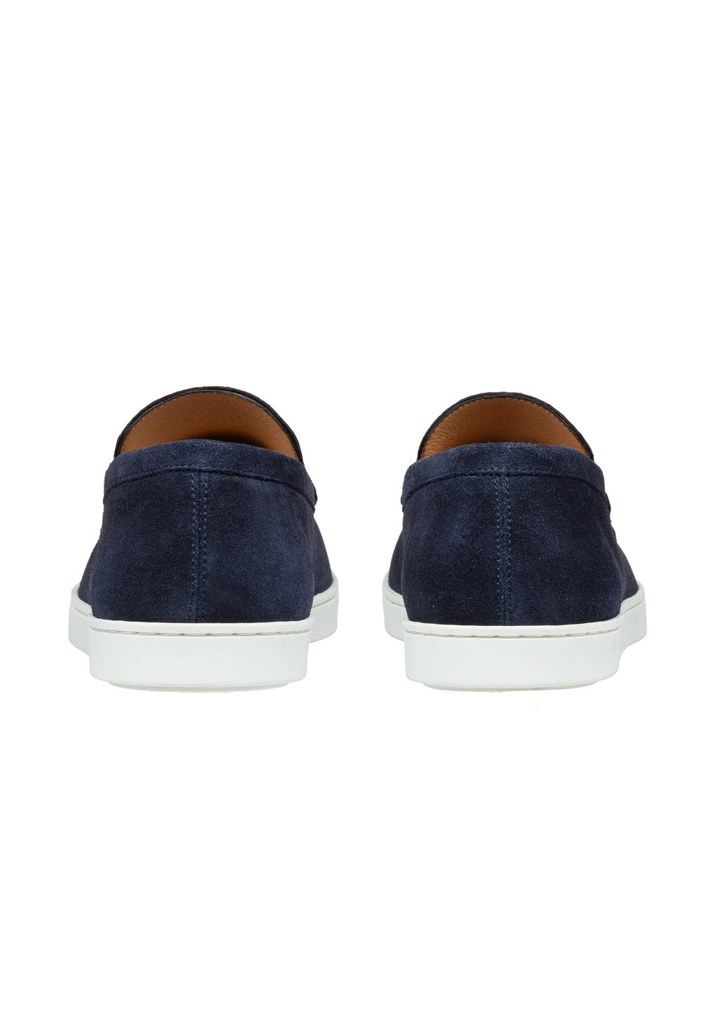 Navy blauw suède Lugano loafer