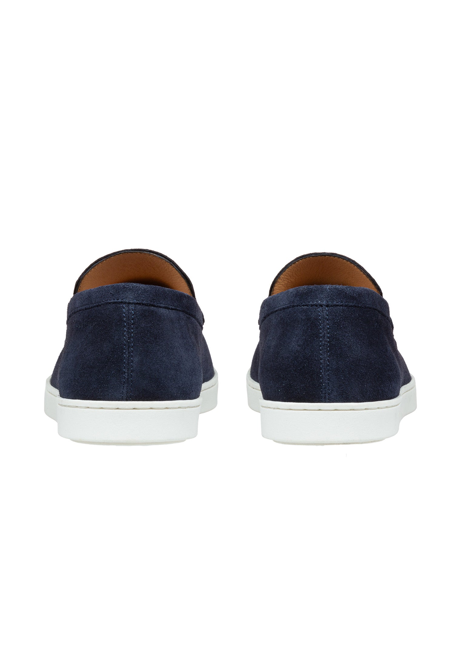 Navy blauw suède Lugano loafer
