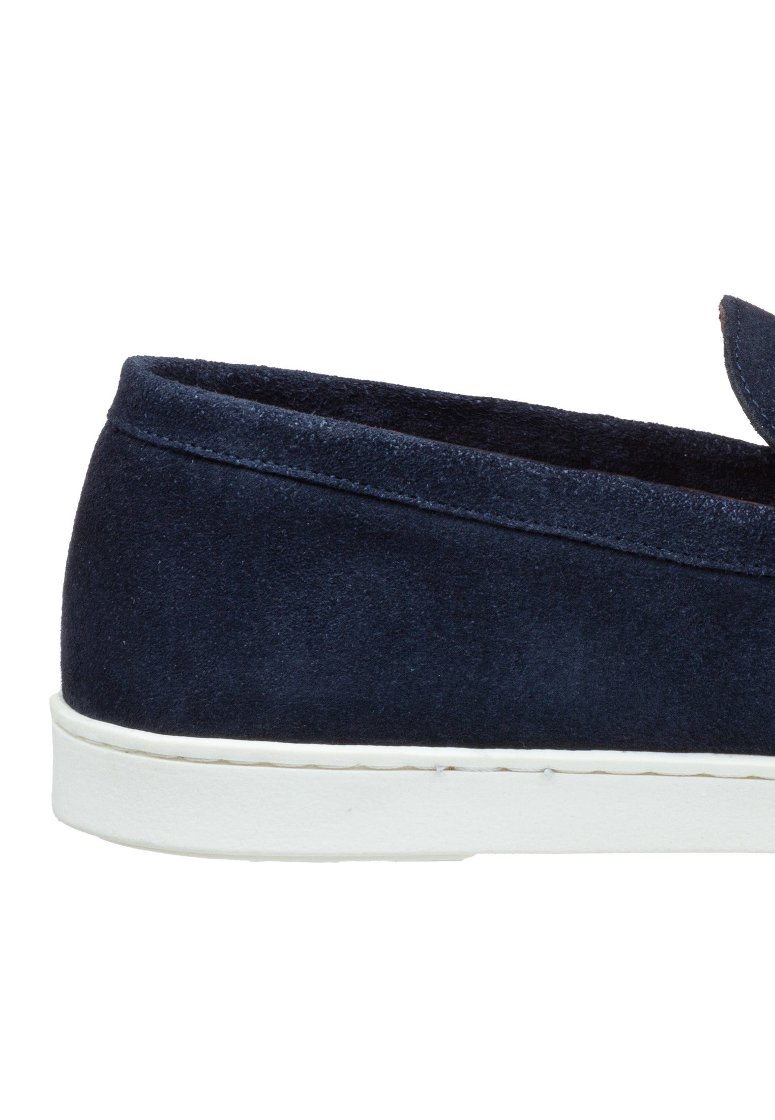 Navy blauw suède Lugano loafer