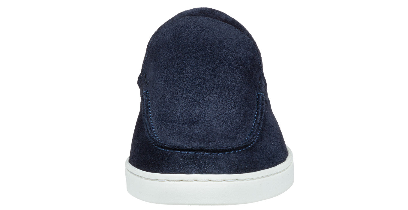 Navy blauw suède Lugano loafer