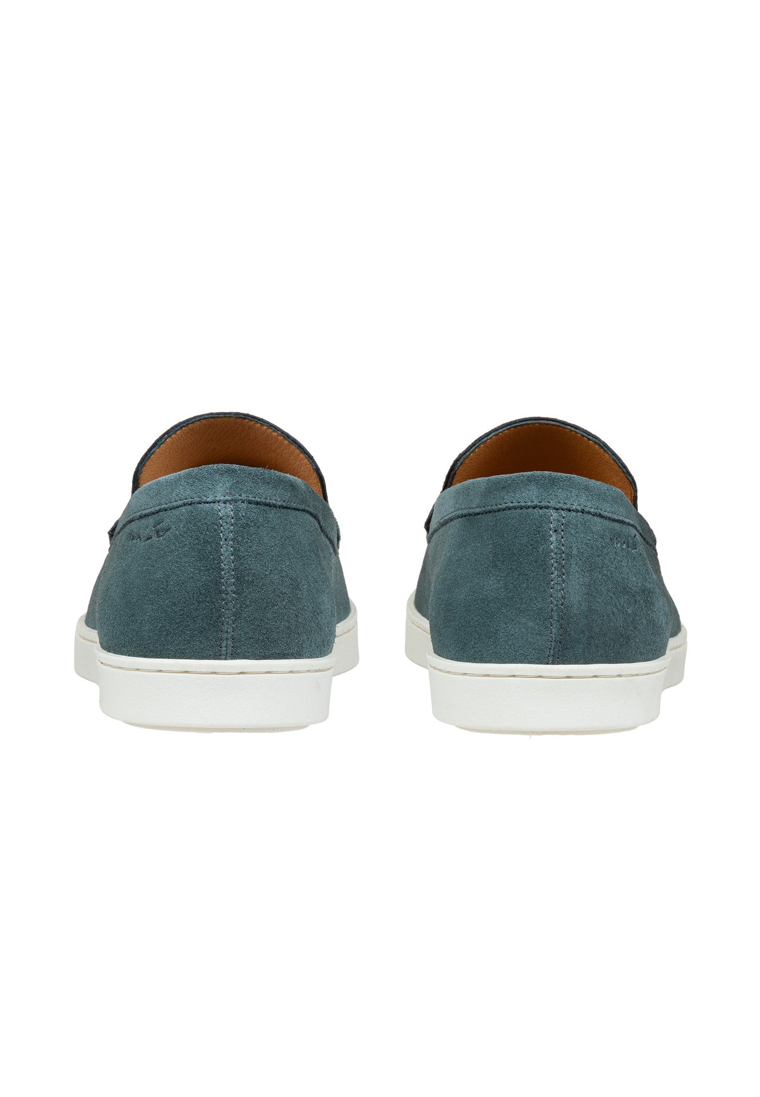 Petrol blauw suède Lugano loafer