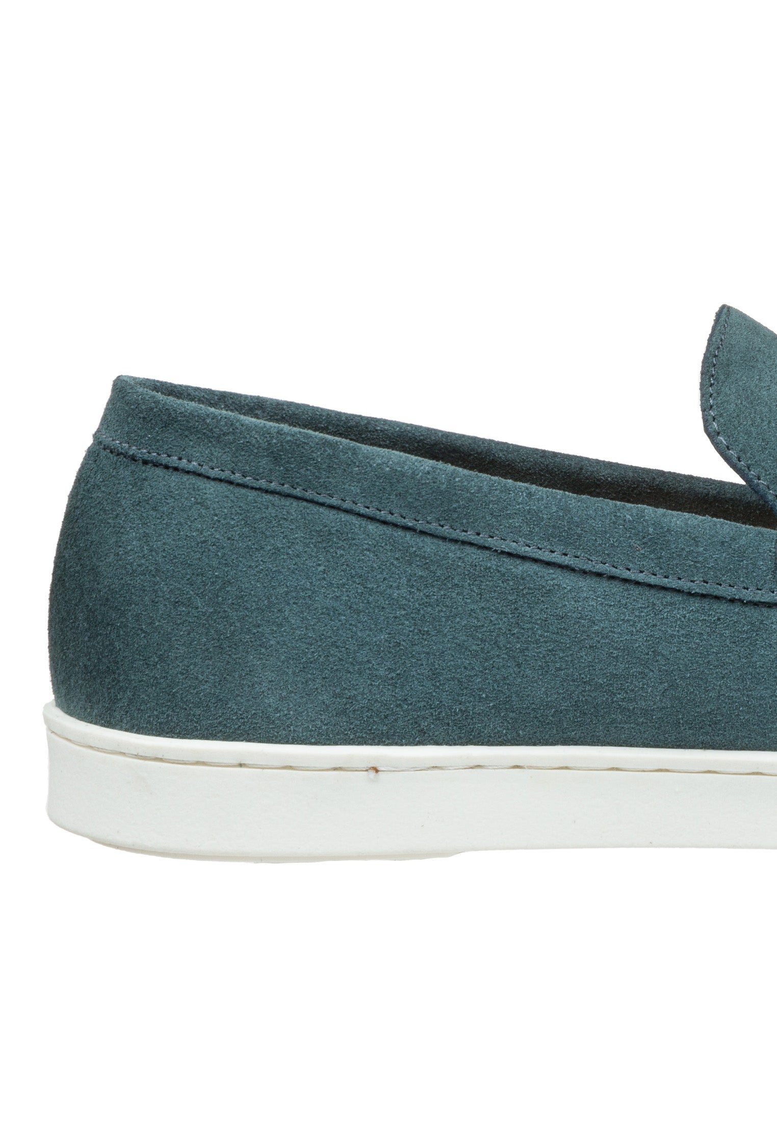 Petrol blauw suède Lugano loafer