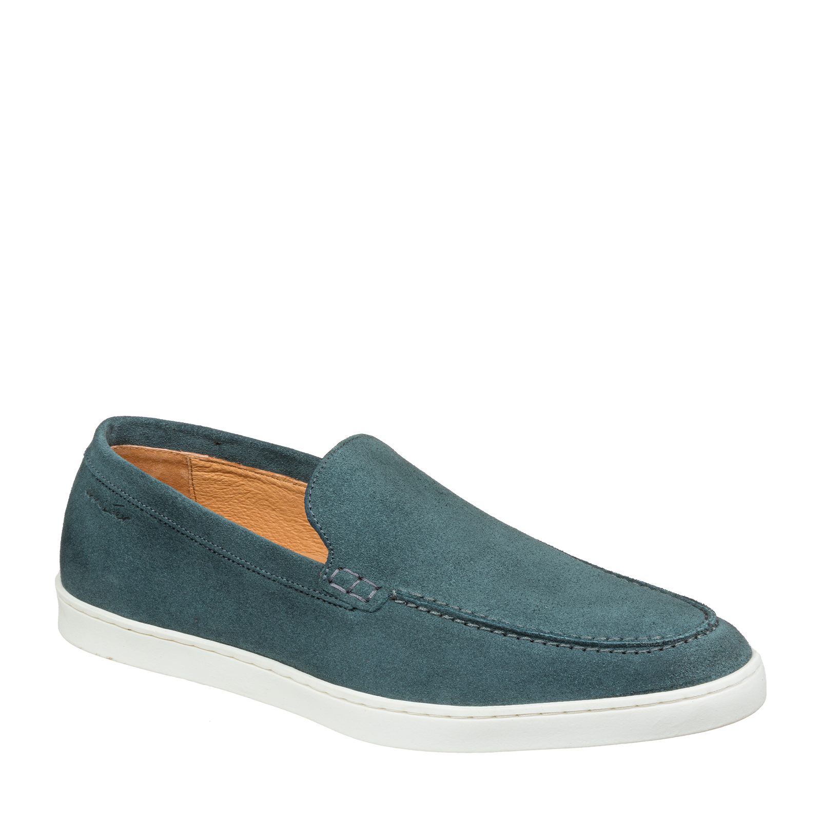 Petrol blauw suède Lugano loafer