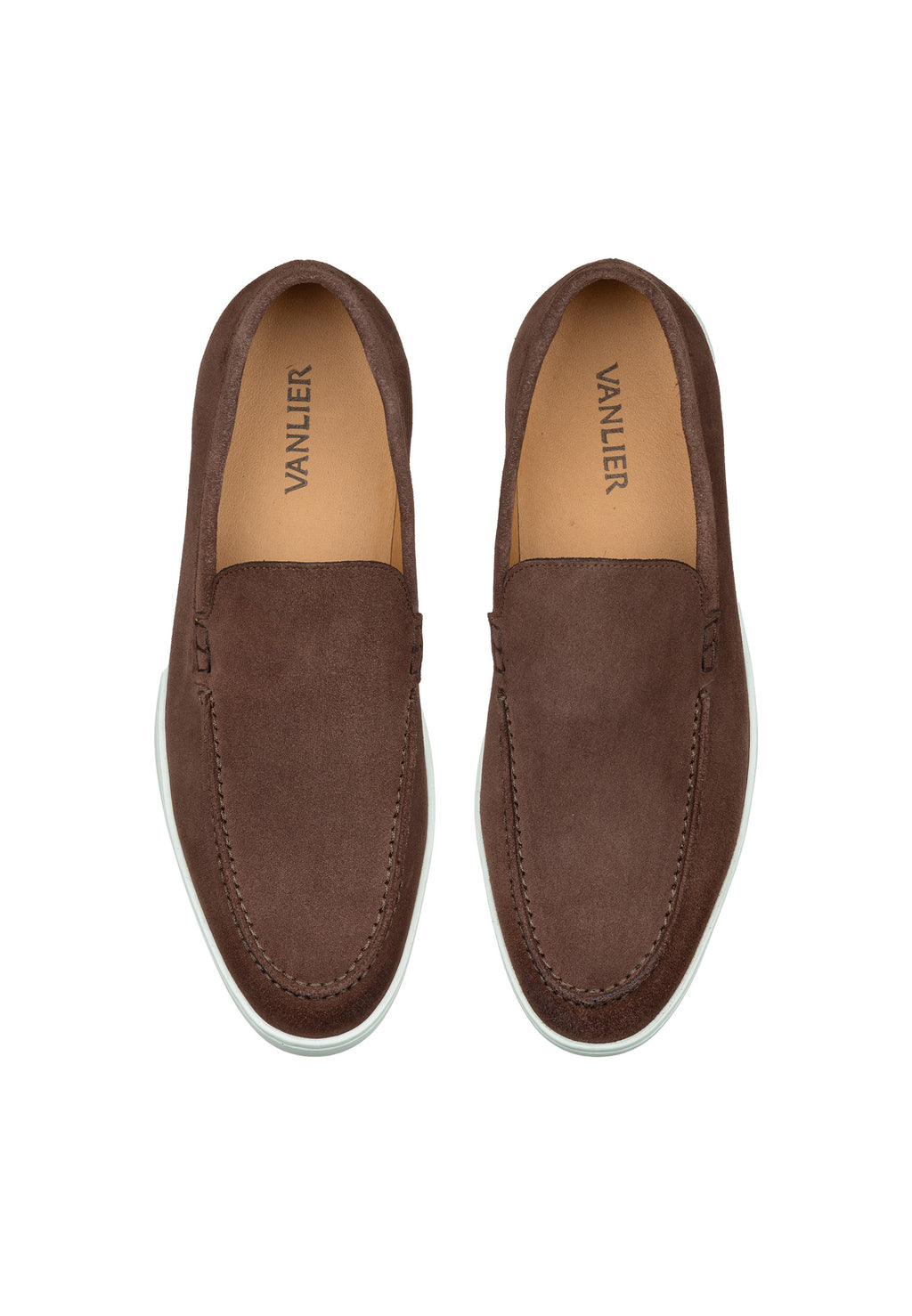 Donker bruin suède Lugano loafer