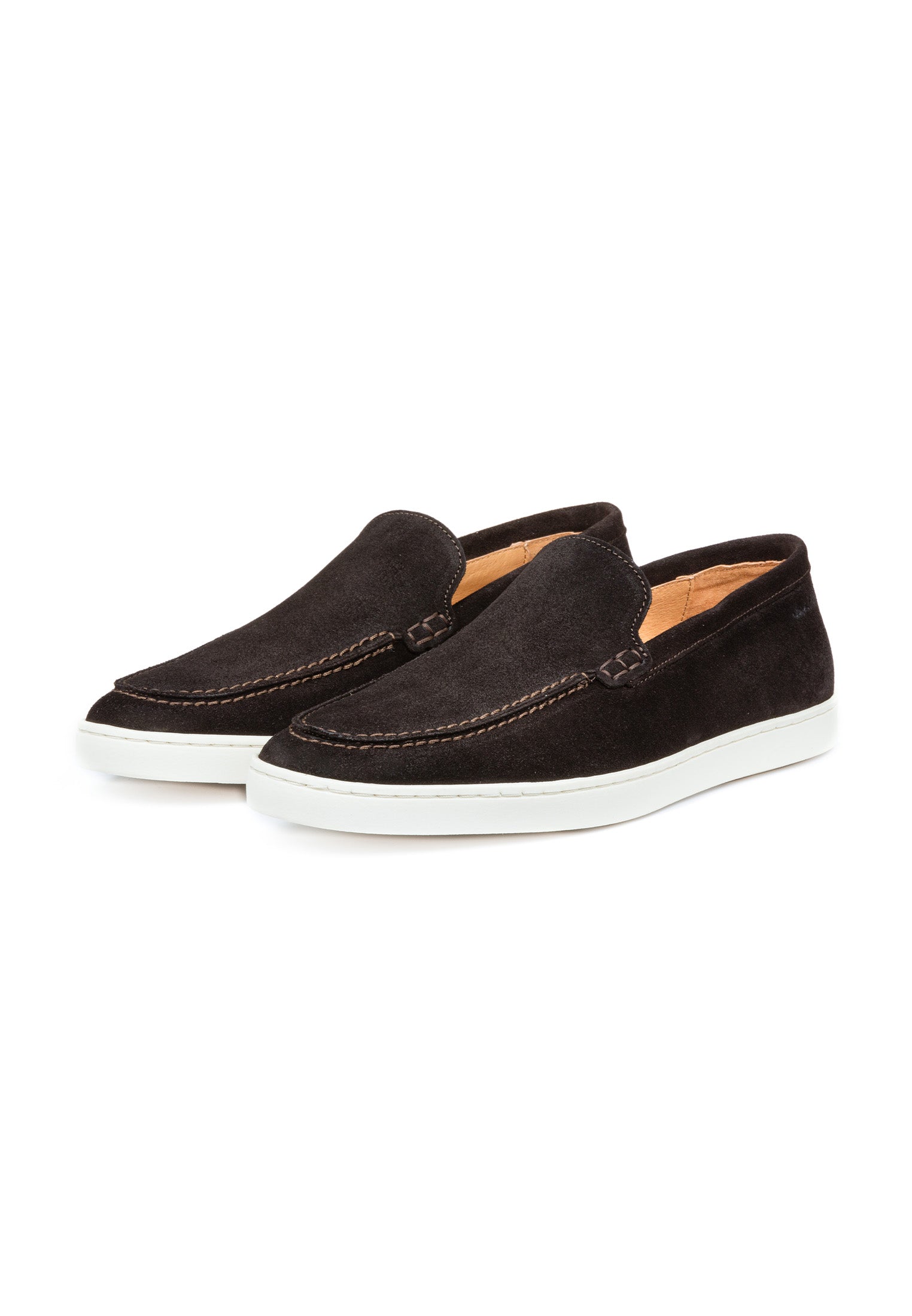 Testa di moro bruin suède Lugano loafer