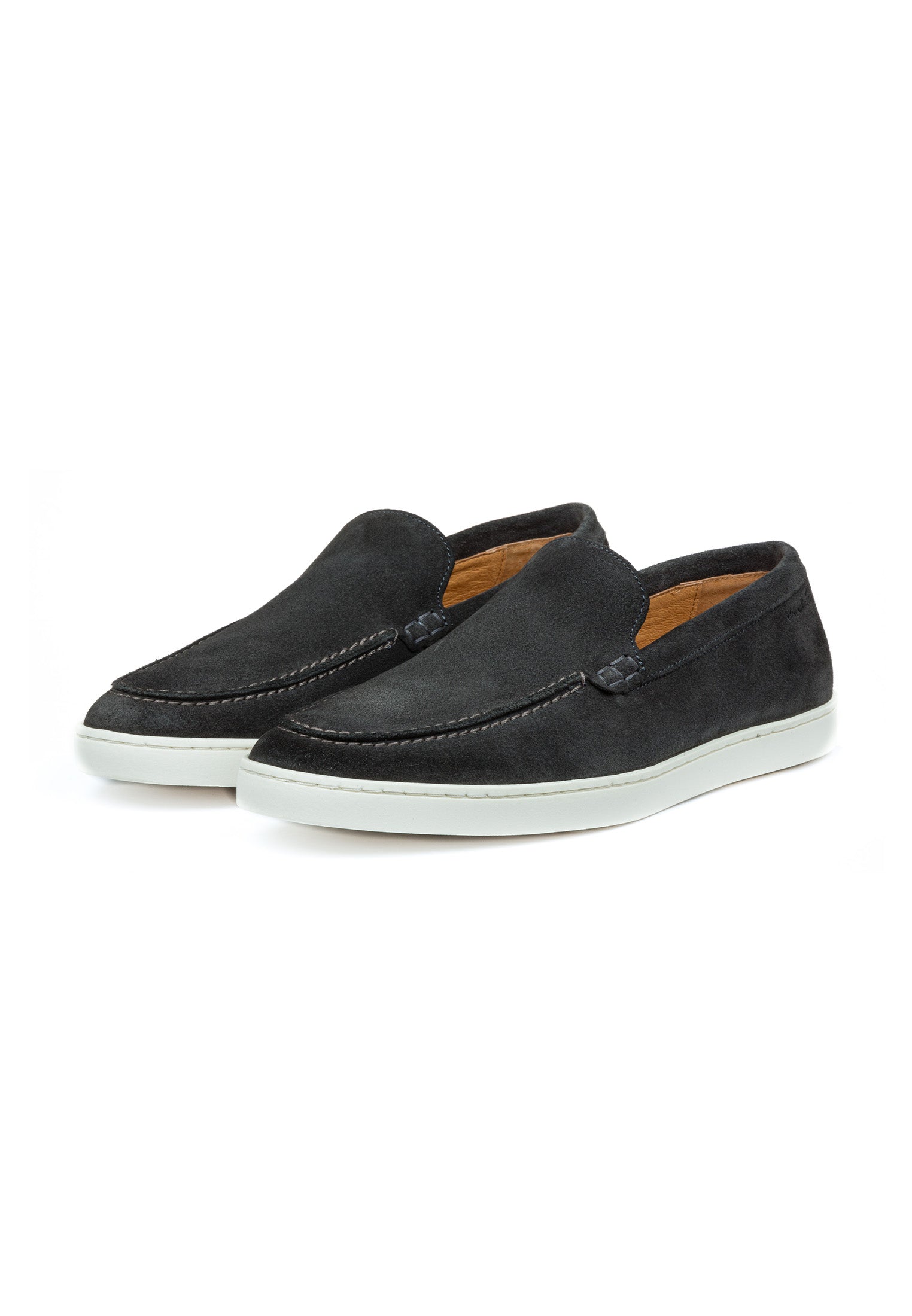 Licht grijs suède Lugano loafer