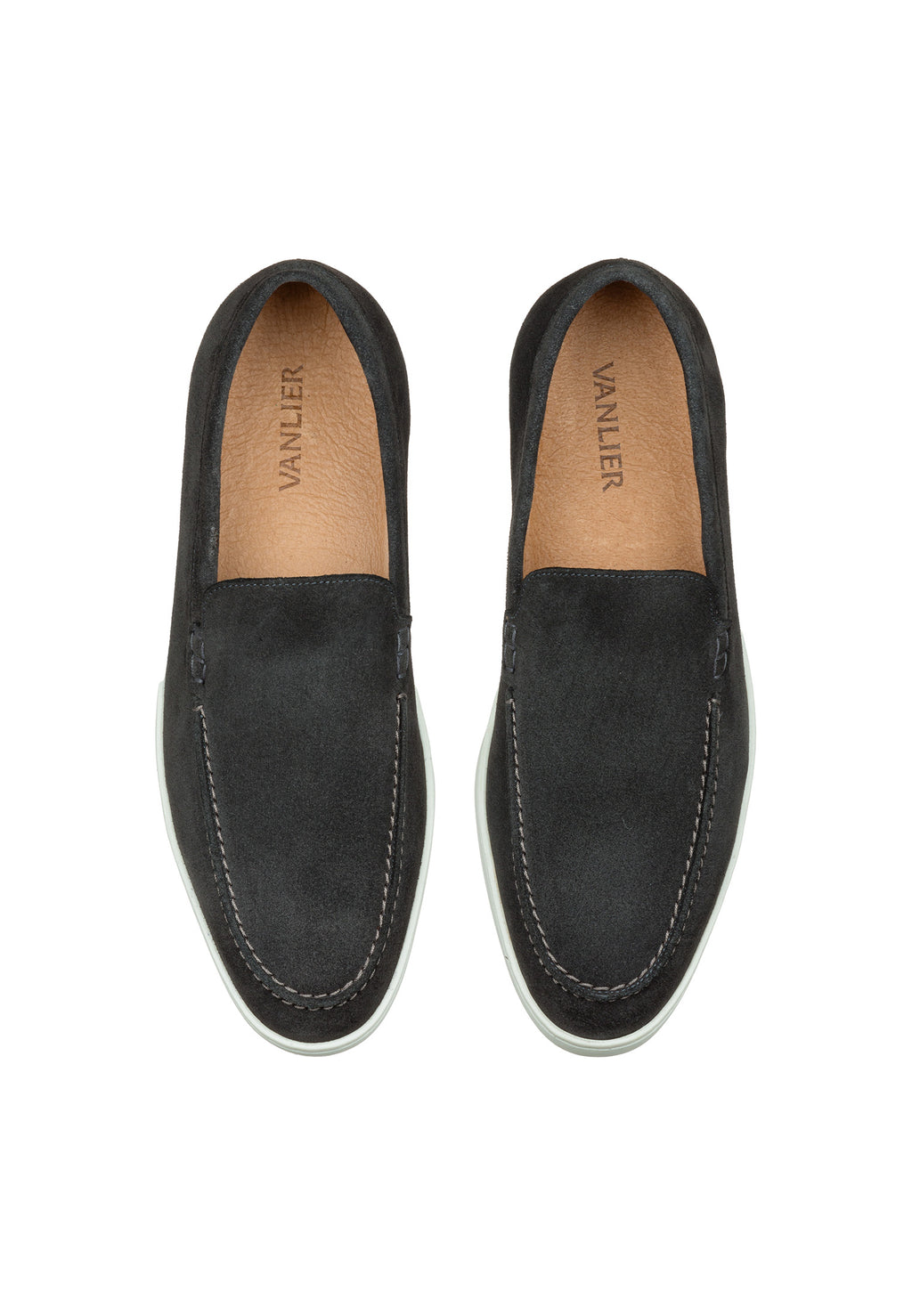 Licht grijs suède Lugano loafer