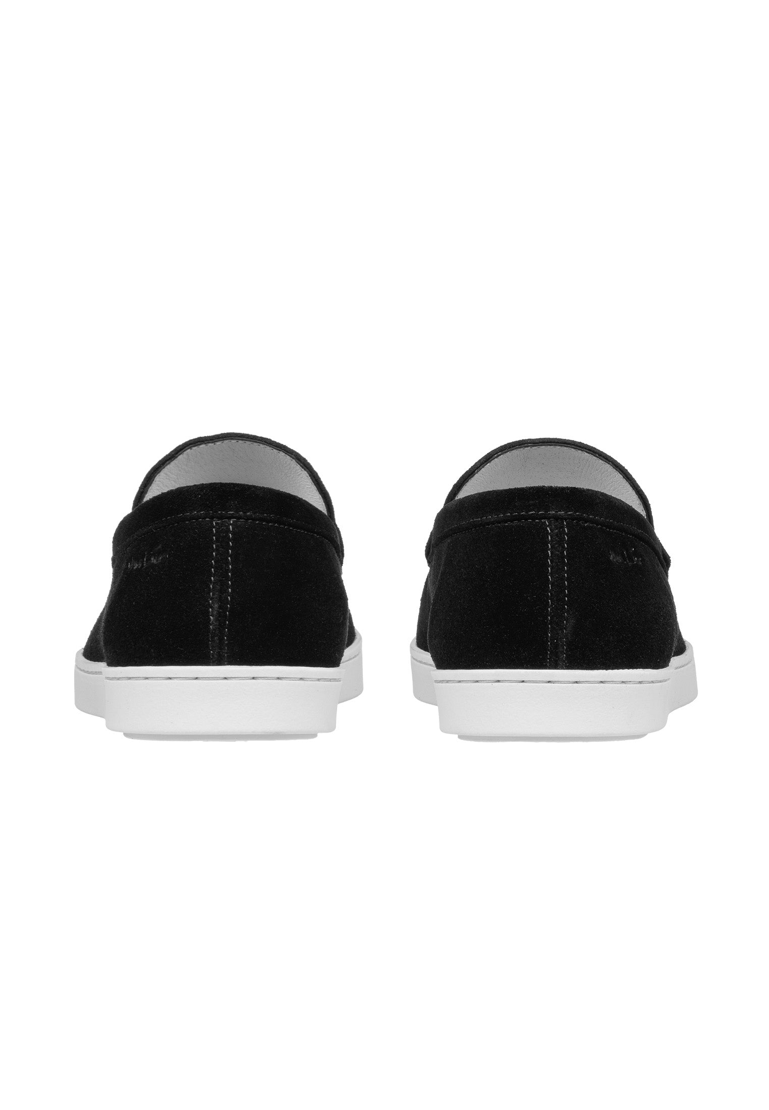 Zwart suède Lugano loafer