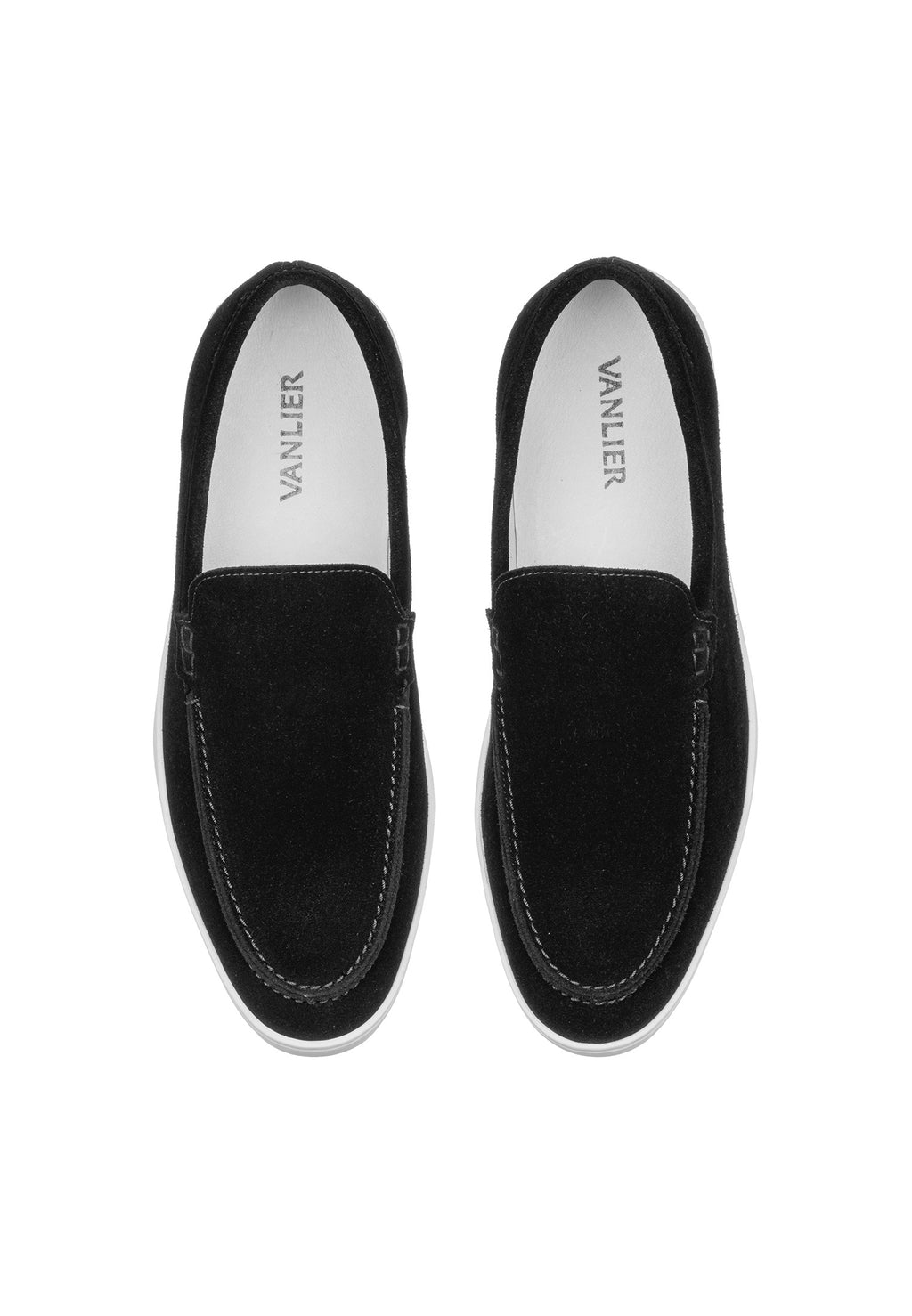Zwart suède Lugano loafer