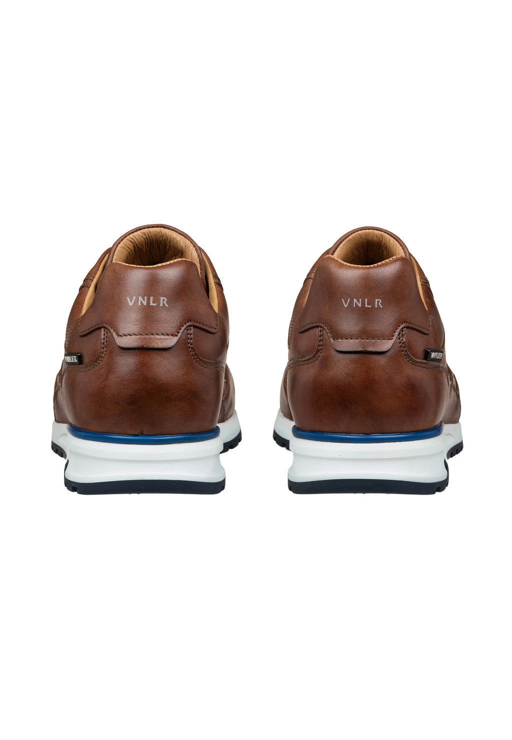Cognac gladleren Ravello sneaker