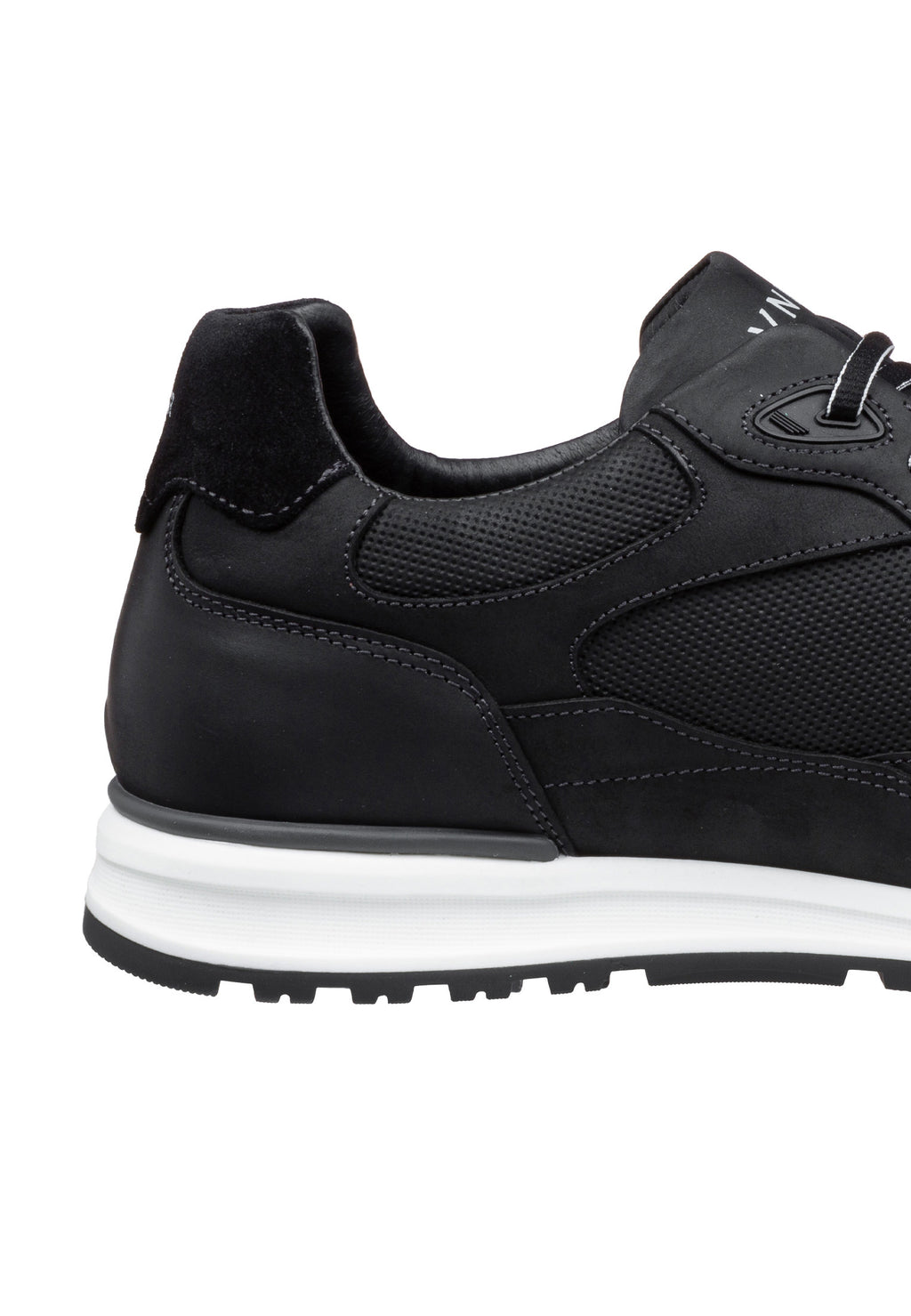 Zwart nubuck Ravello sneaker