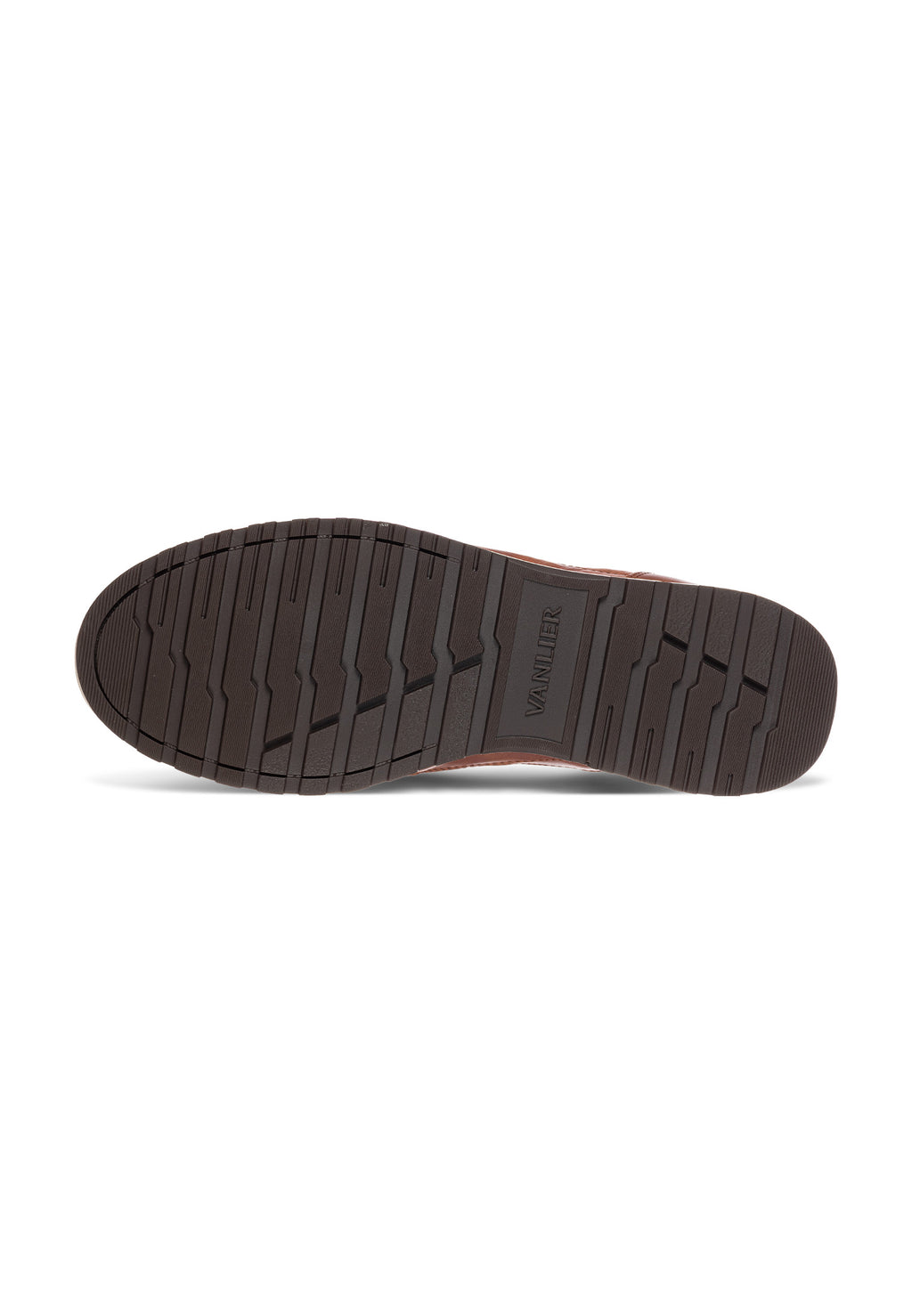 Cognac gladleren Ravello sneaker