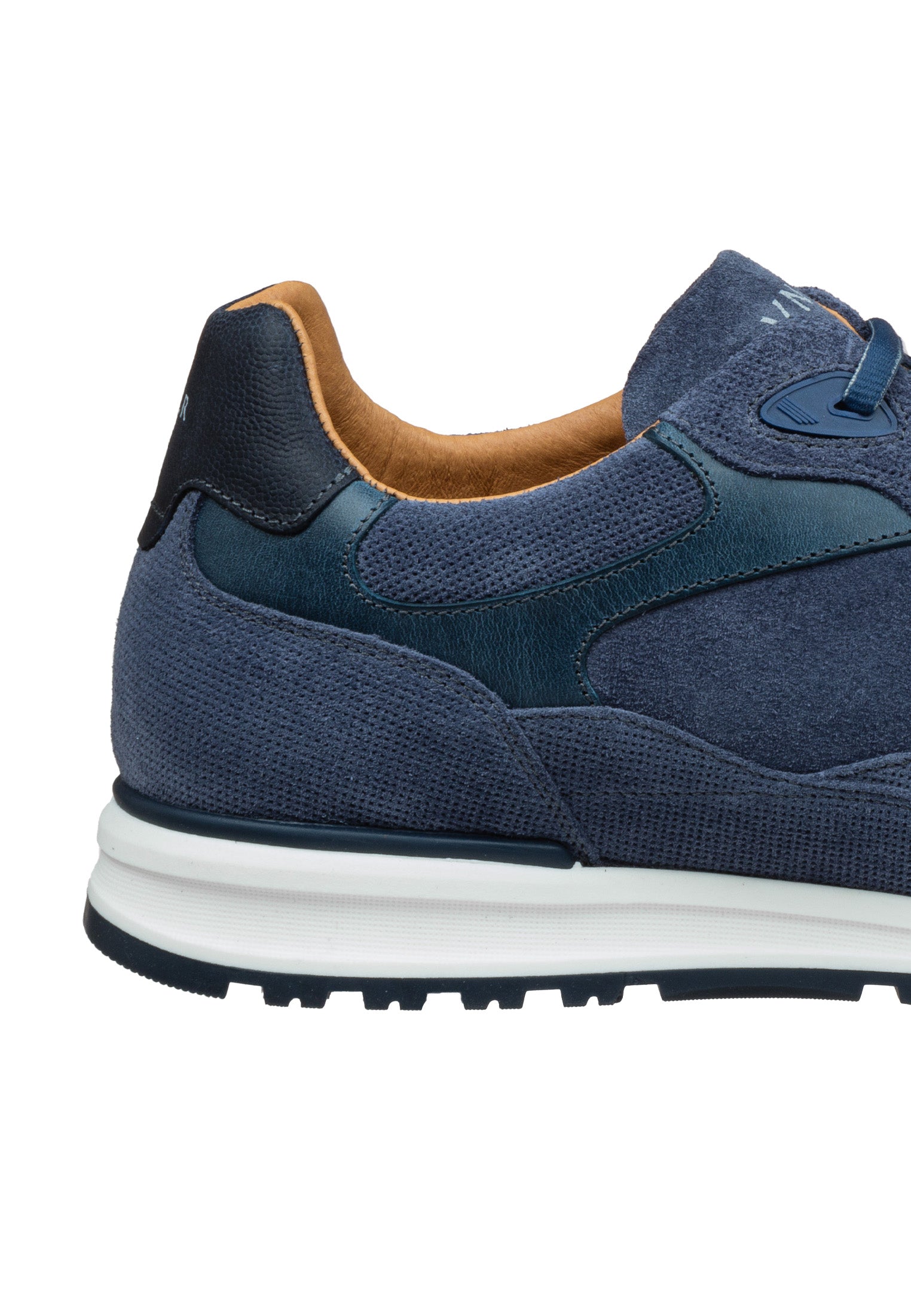 Metal blauw suède Ravello sneaker