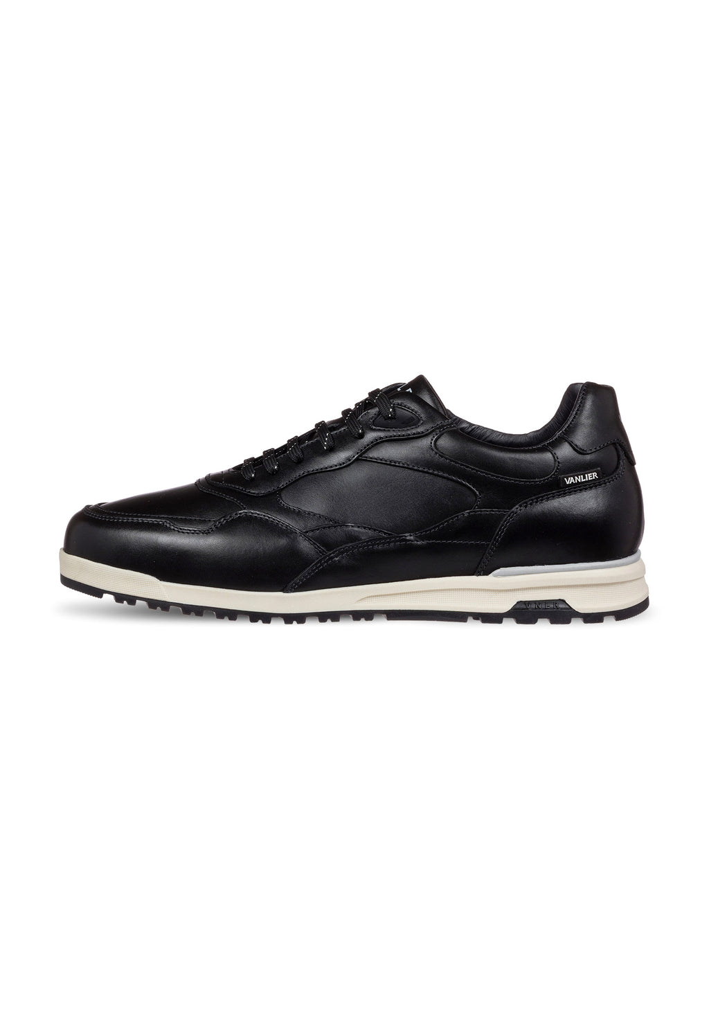 Zwart gladleren Ravello sneaker