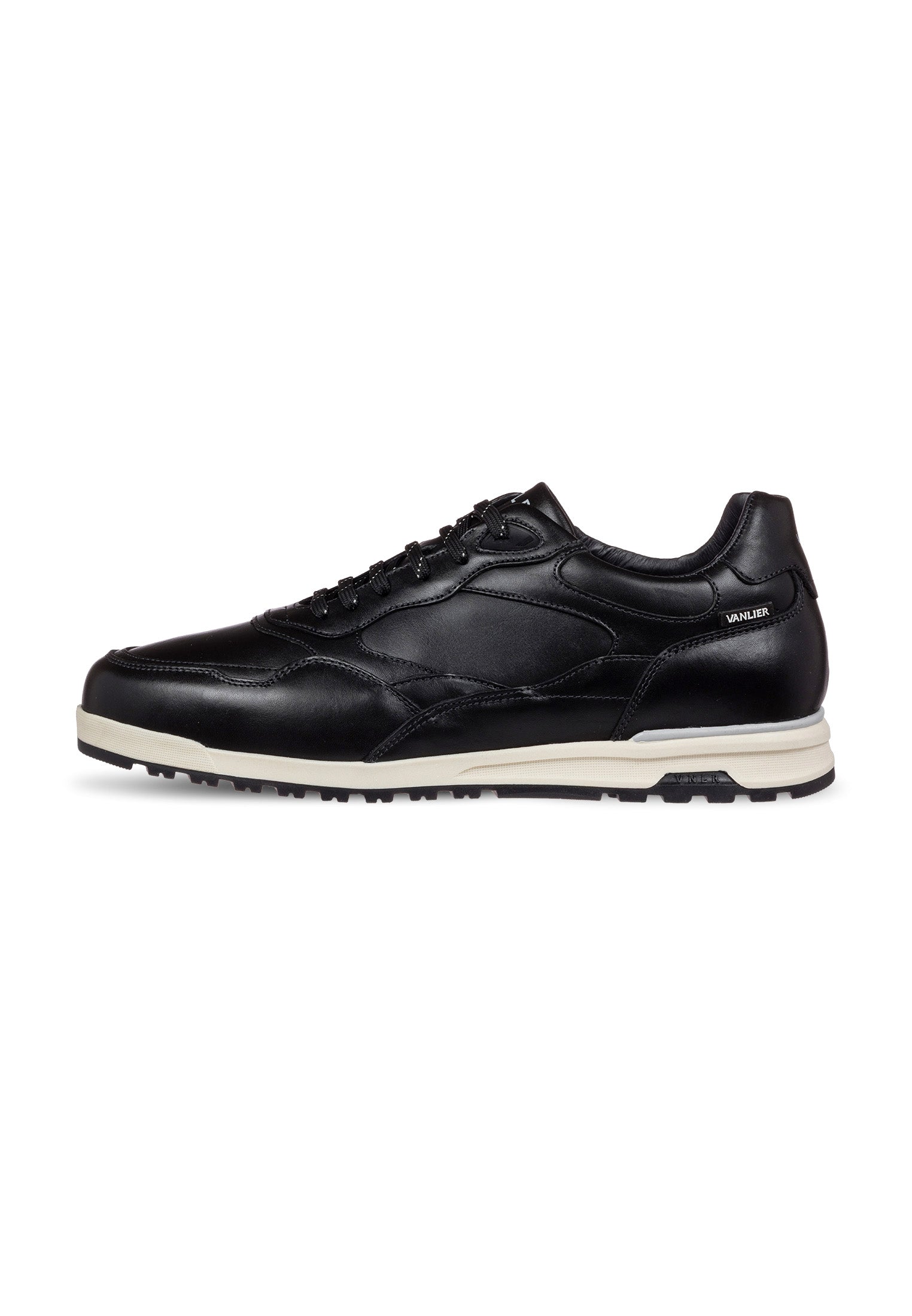 Zwart gladleren Ravello sneaker