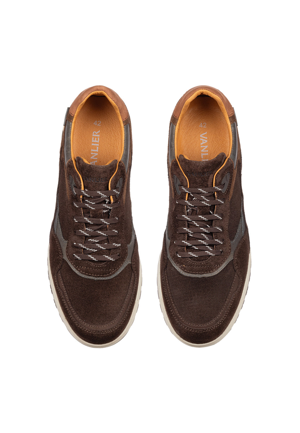 Bruin combi suède Ravello sneaker