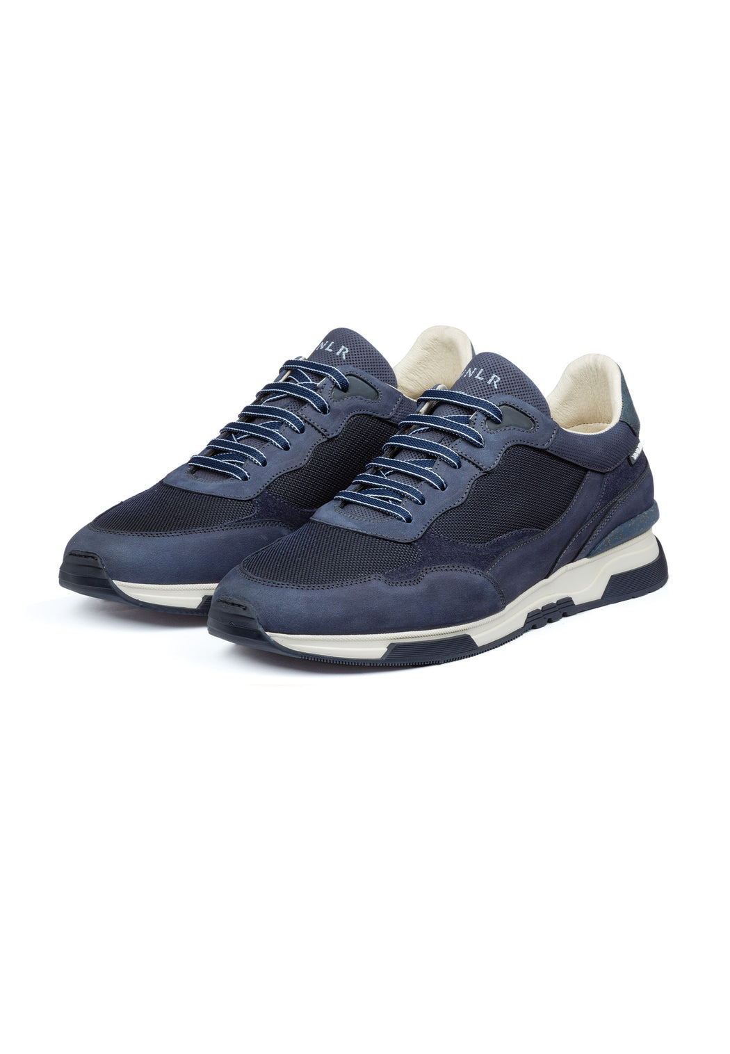 Navy blauw combi Romeo sneaker – VANLIER